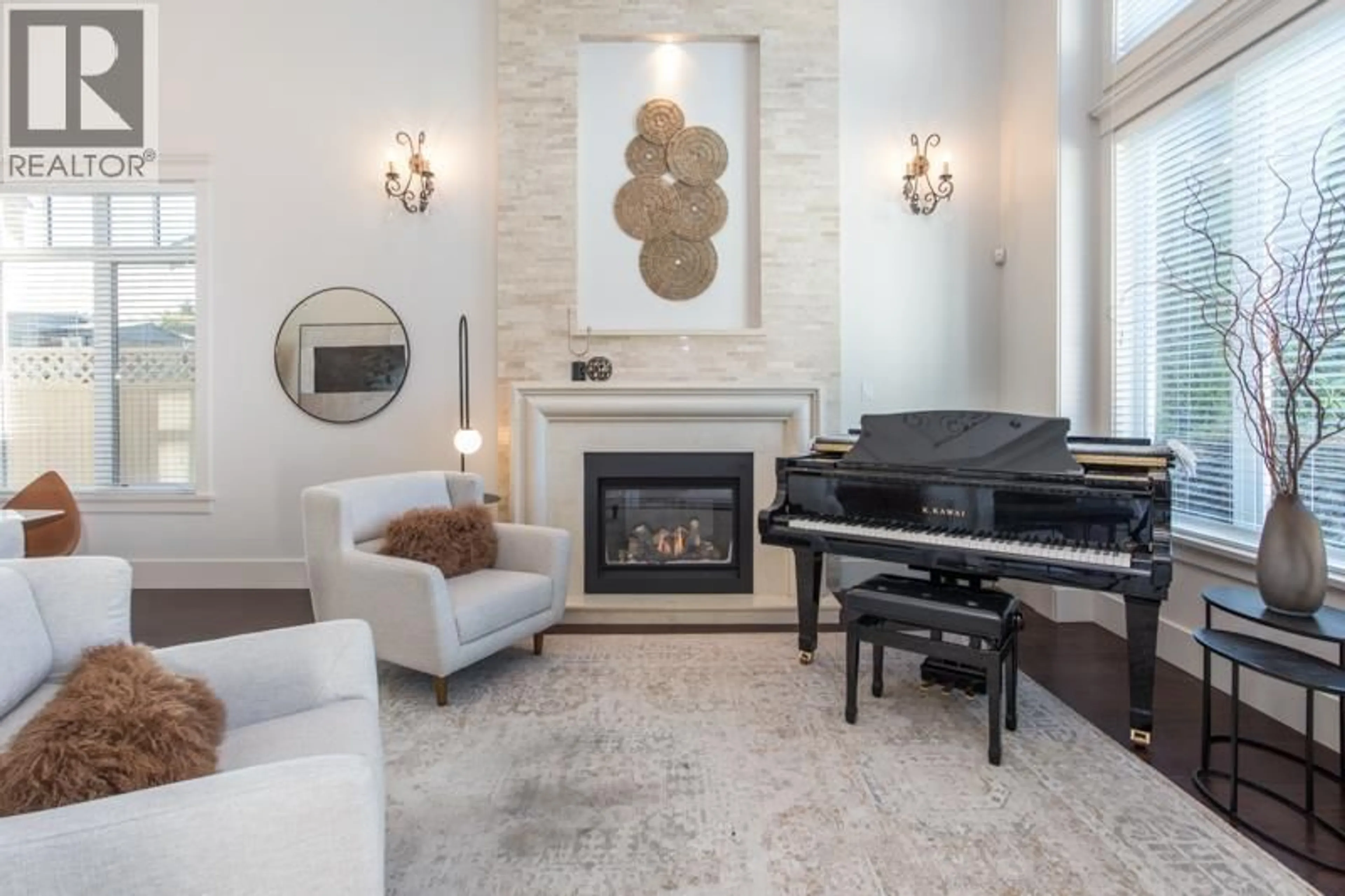 Living room with furniture, ceramic/tile floor for 7260 MONTANA ROAD, Richmond British Columbia V7C4K3