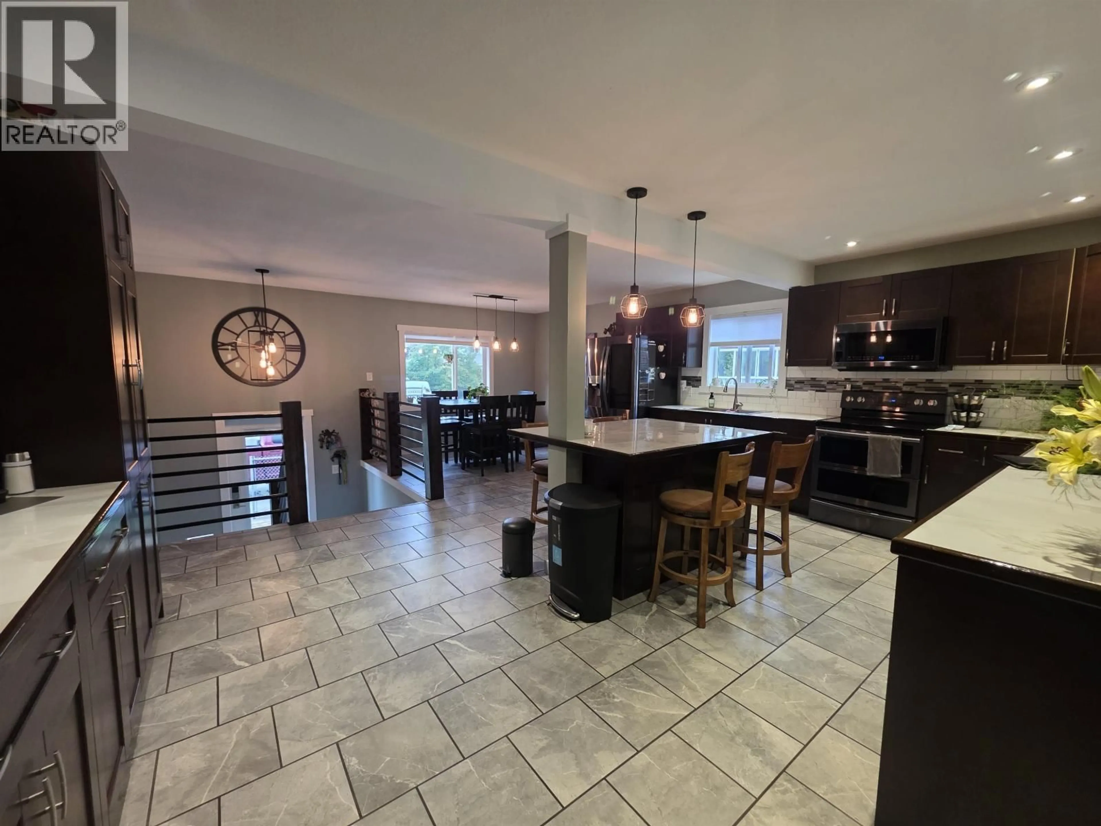 Open concept kitchen, ceramic/tile floor for 3865 SKINNER STREET, Terrace British Columbia V8G3M2