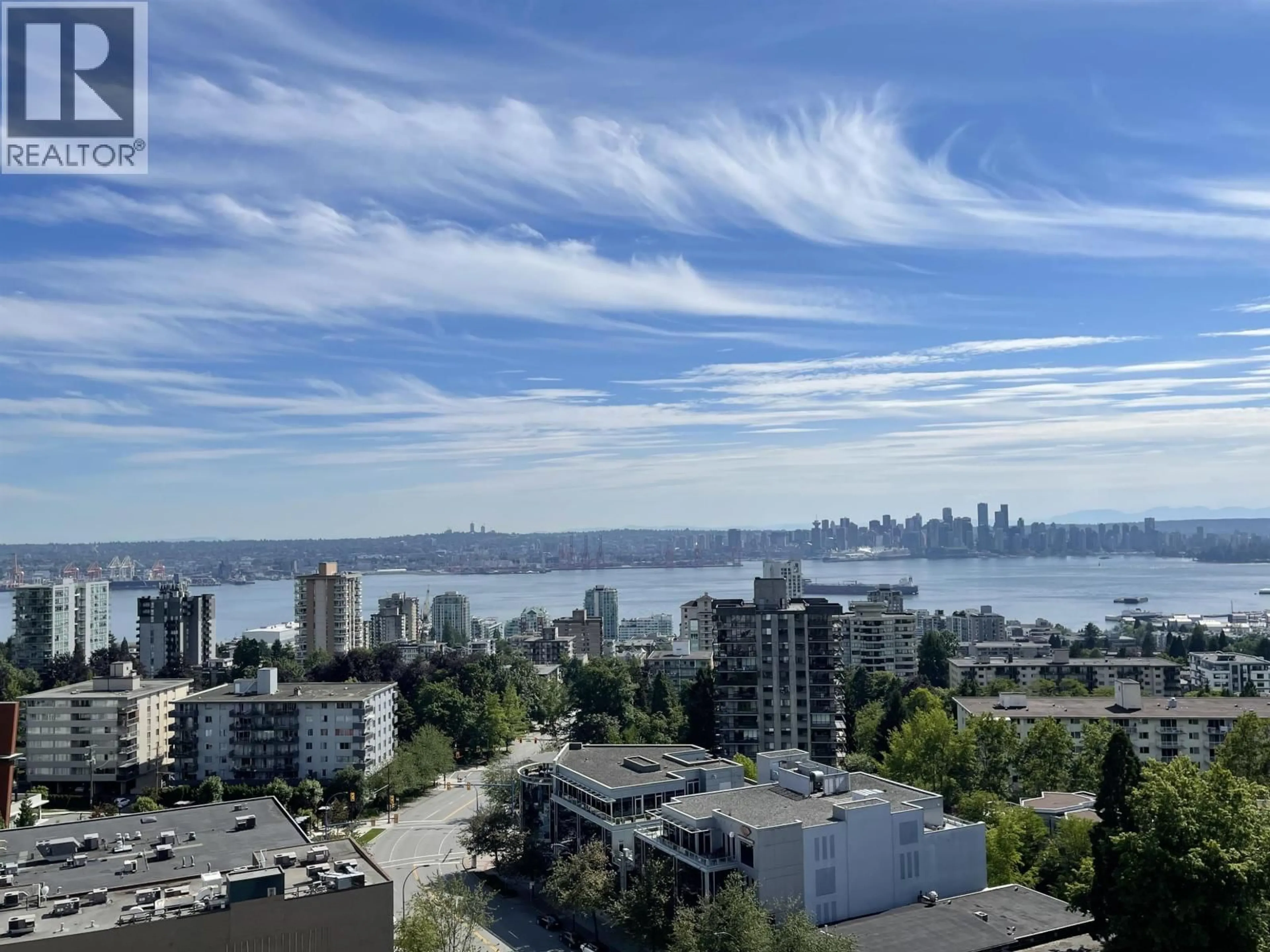 A pic from outside/outdoor area/front of a property/back of a property/a pic from drone, water/lake/river/ocean view for 1403 - 111 13TH STREET, North Vancouver British Columbia V7L0C7