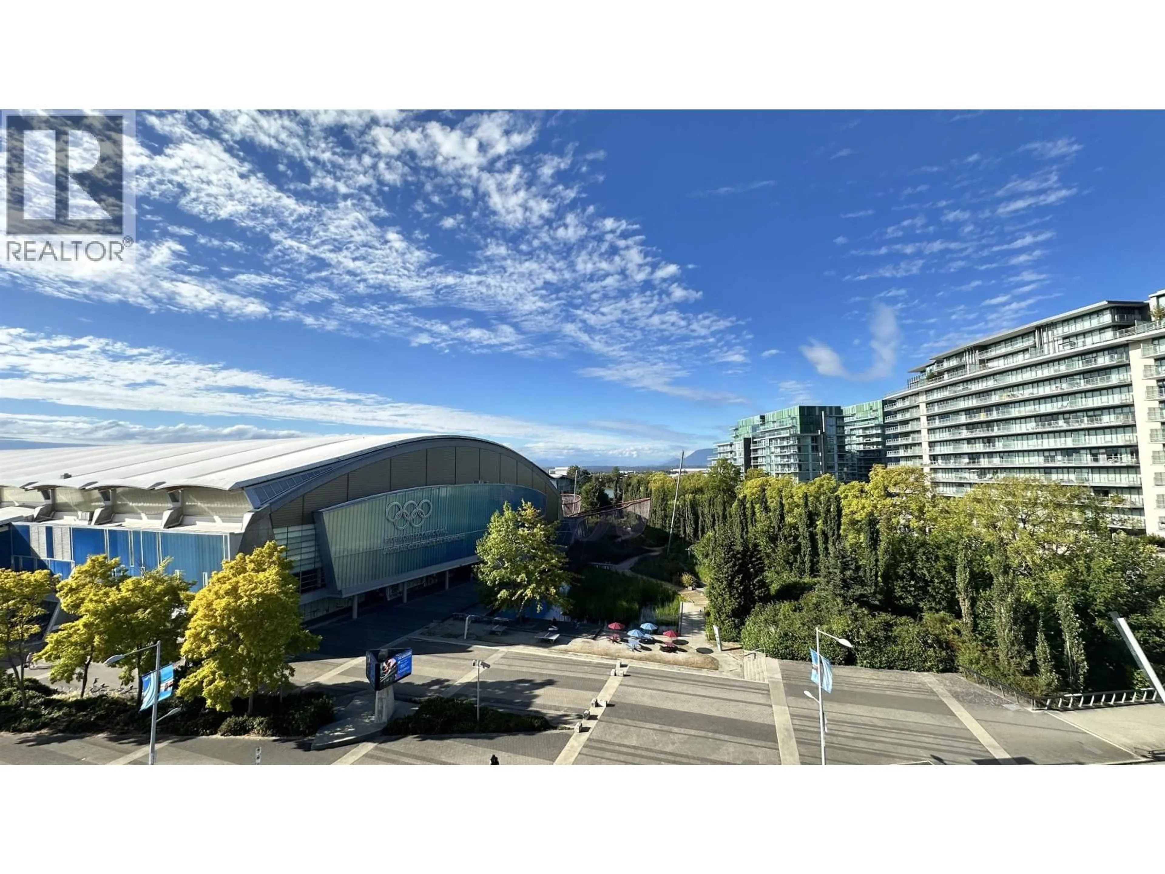 A pic from outside/outdoor area/front of a property/back of a property/a pic from drone, city buildings view from balcony for 6003 - 5511 HOLLYBRIDGE WAY, Richmond British Columbia V7C0A3