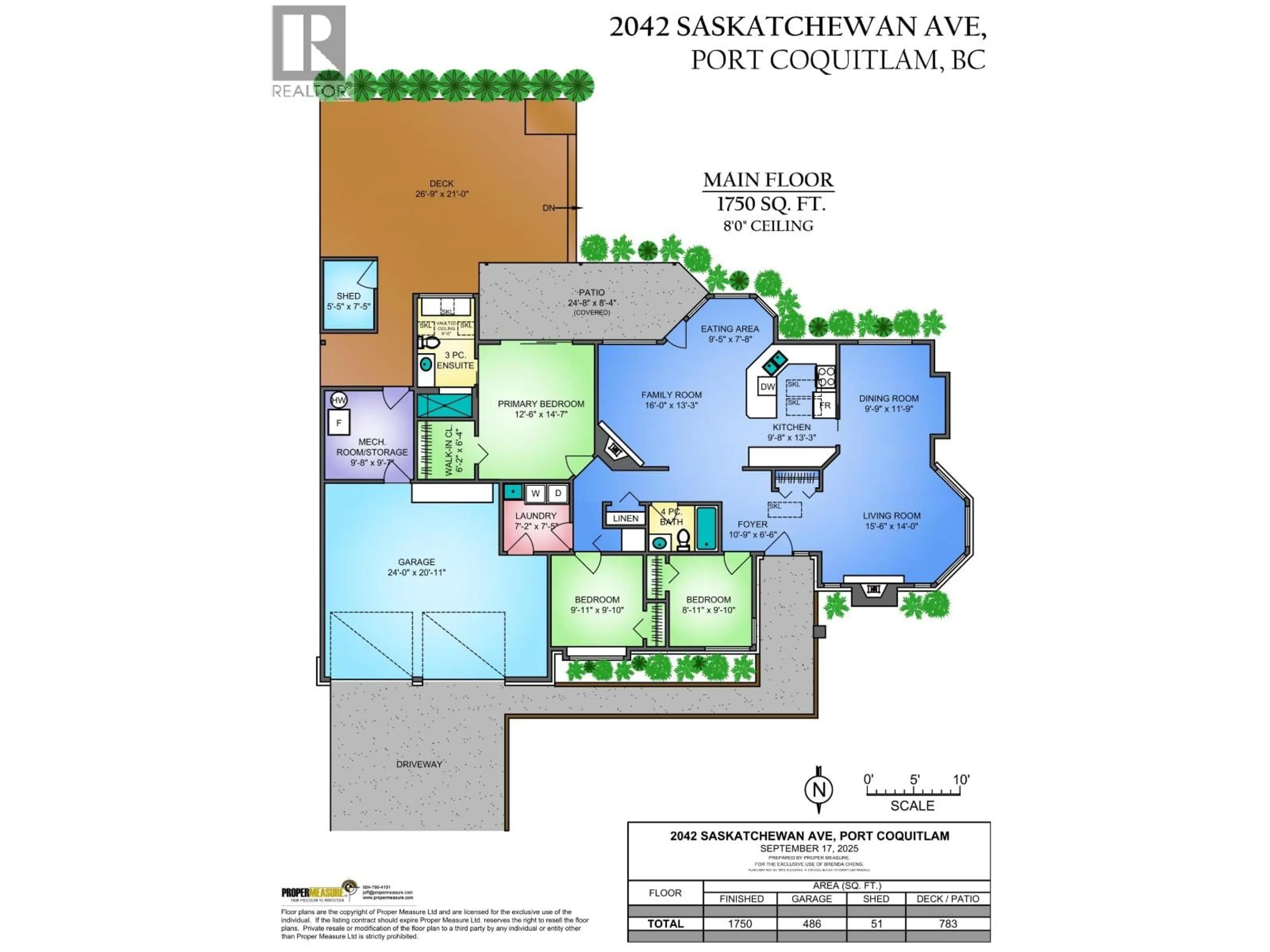 Floor plan for 2042 SASKATCHEWAN AVENUE, Port Coquitlam British Columbia V3C5H7