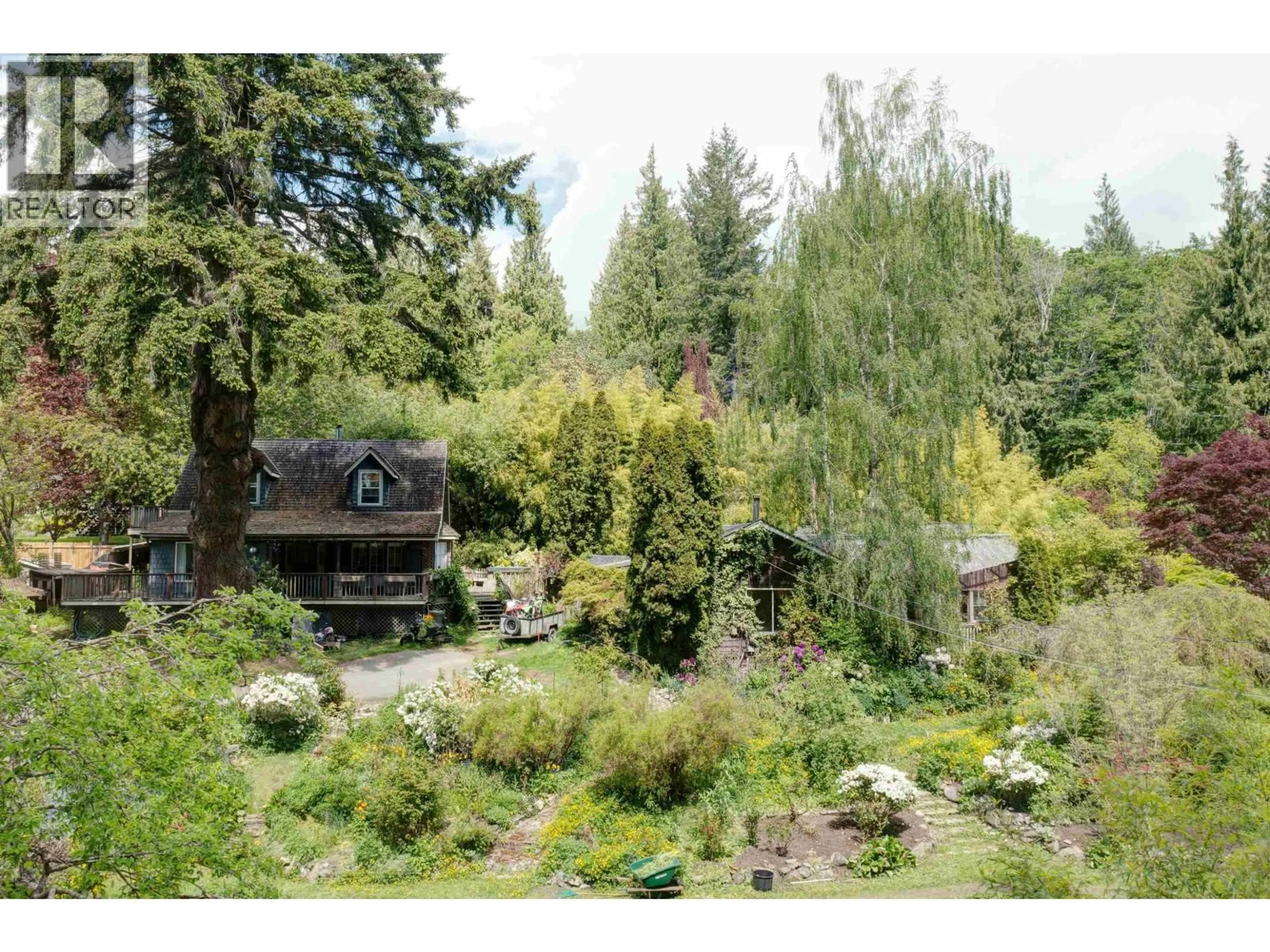 A pic from outside/outdoor area/front of a property/back of a property/a pic from drone, forest/trees view for 2602 LOWER ROAD, Roberts Creek British Columbia V0N2W4