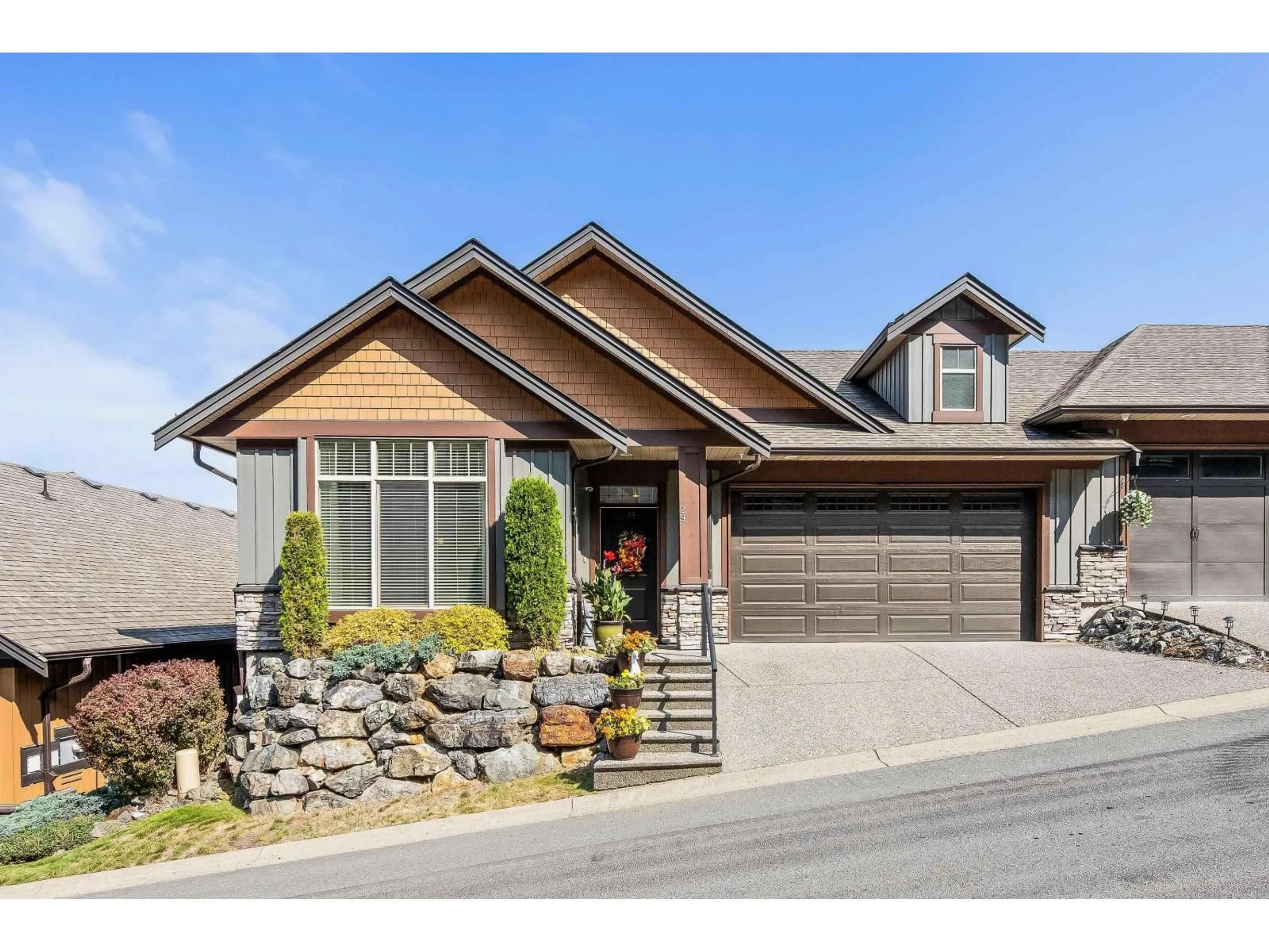 Home with brick exterior material, street for 29 - 43540 ALAMEDA DRIVE, Chilliwack British Columbia V2R0J9