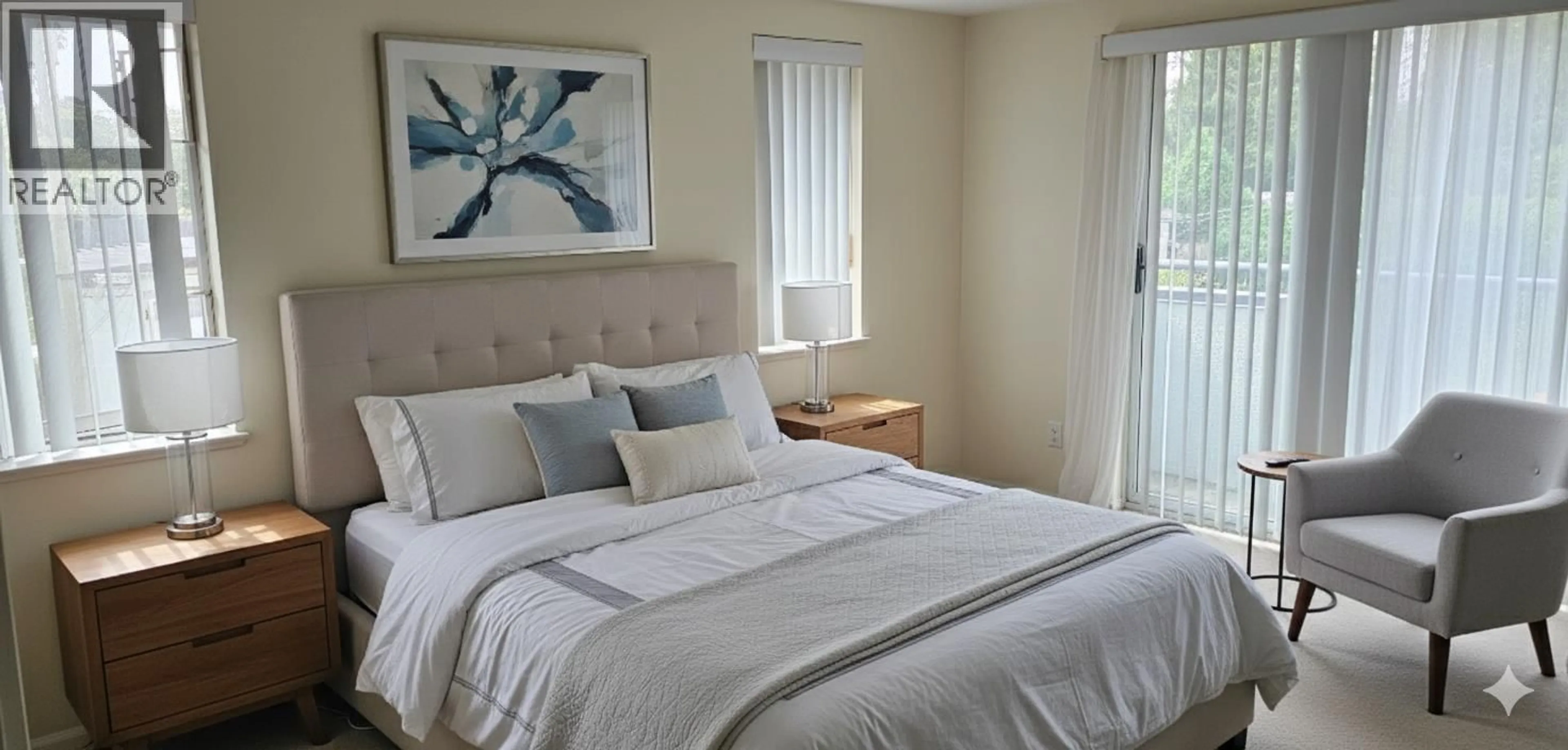 Bedroom with bed, unknown for 209 - 8700 WESTMINSTER HIGHWAY, Richmond British Columbia V6X1A8