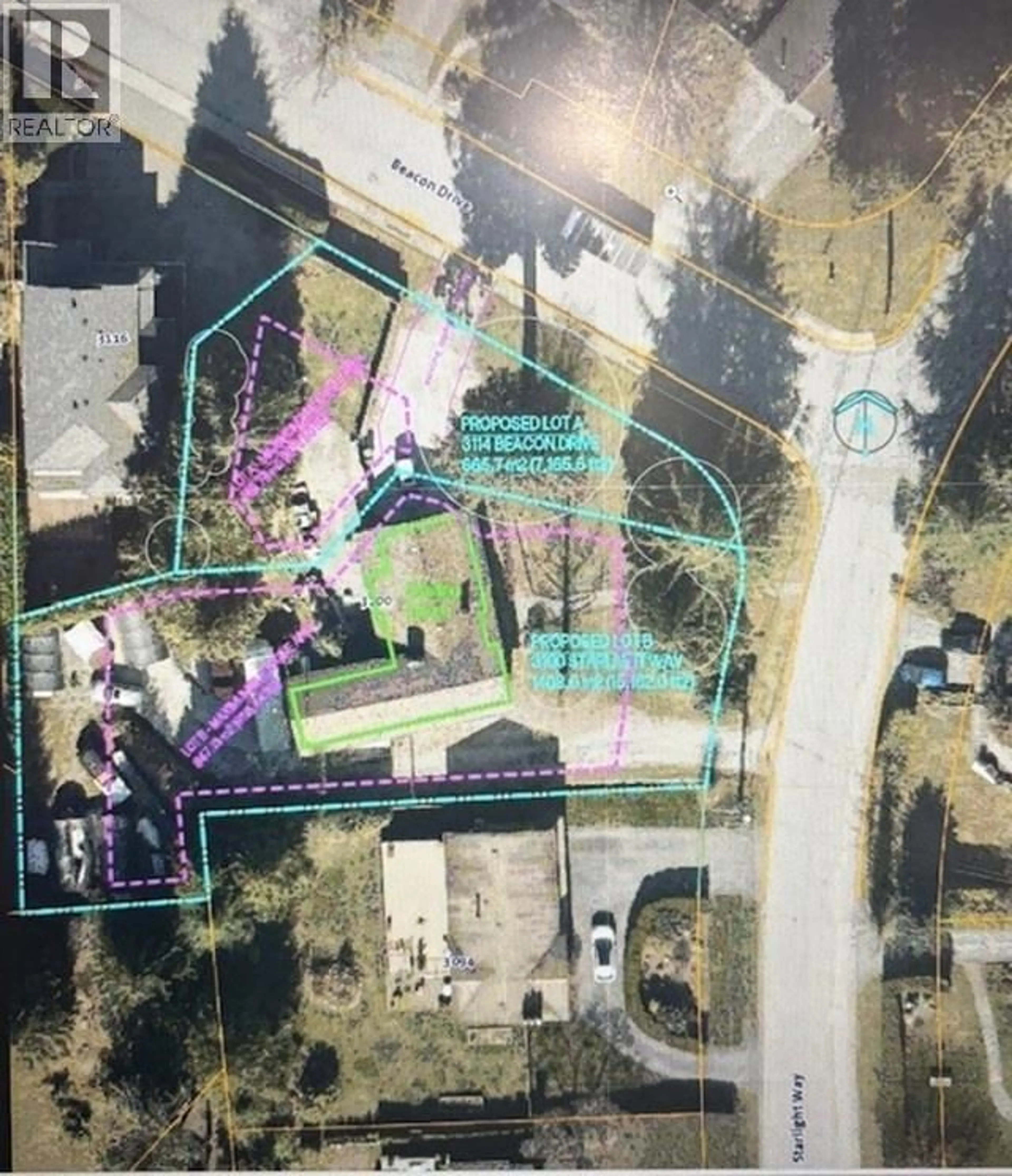 A pic from outside/outdoor area/front of a property/back of a property/a pic from drone, street for 3100 STARLIGHT WAY, Coquitlam British Columbia V3C3R1