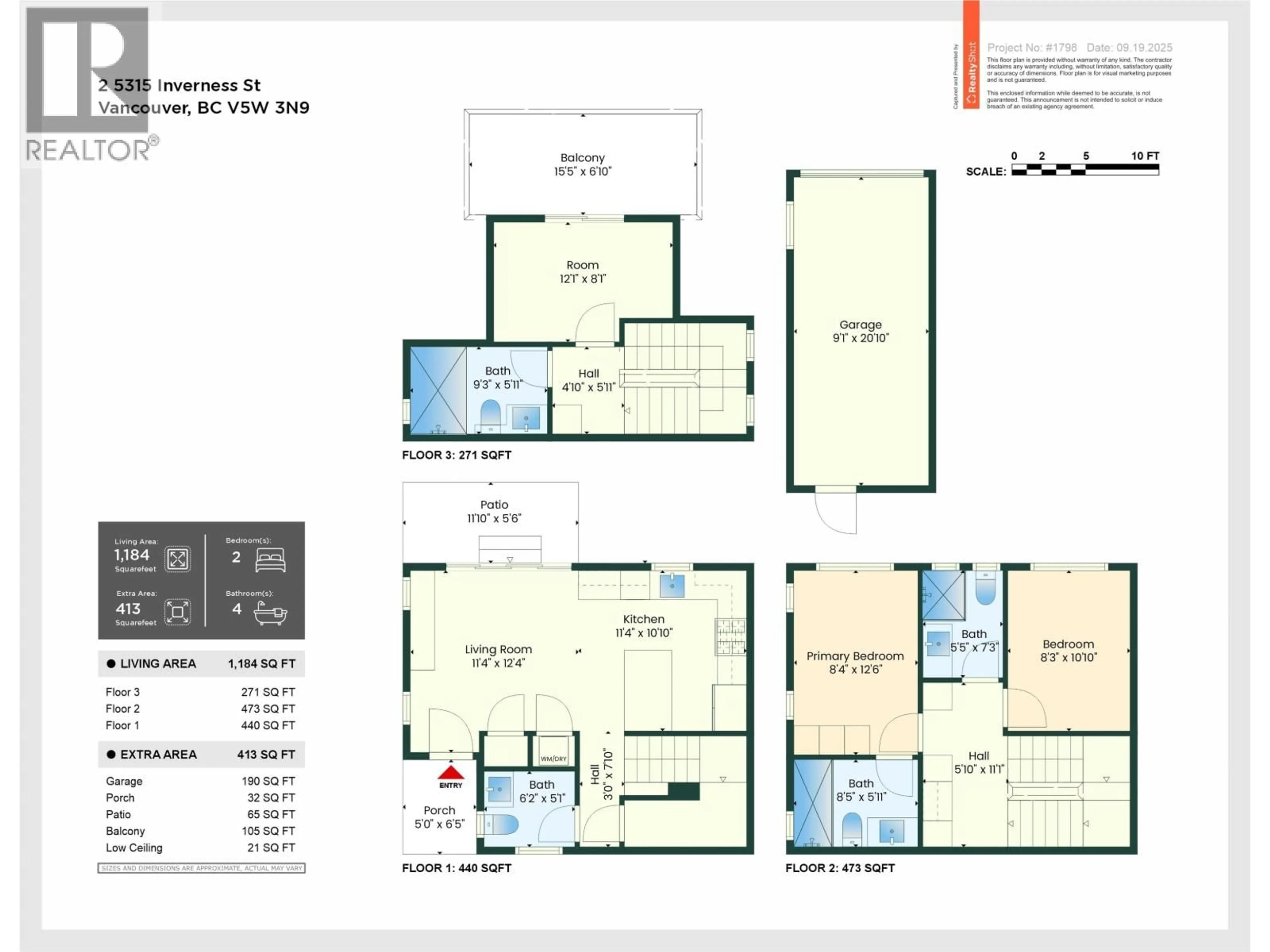 Floor plan for 2 - 5315 INVERNESS STREET, Vancouver British Columbia V5W3N9