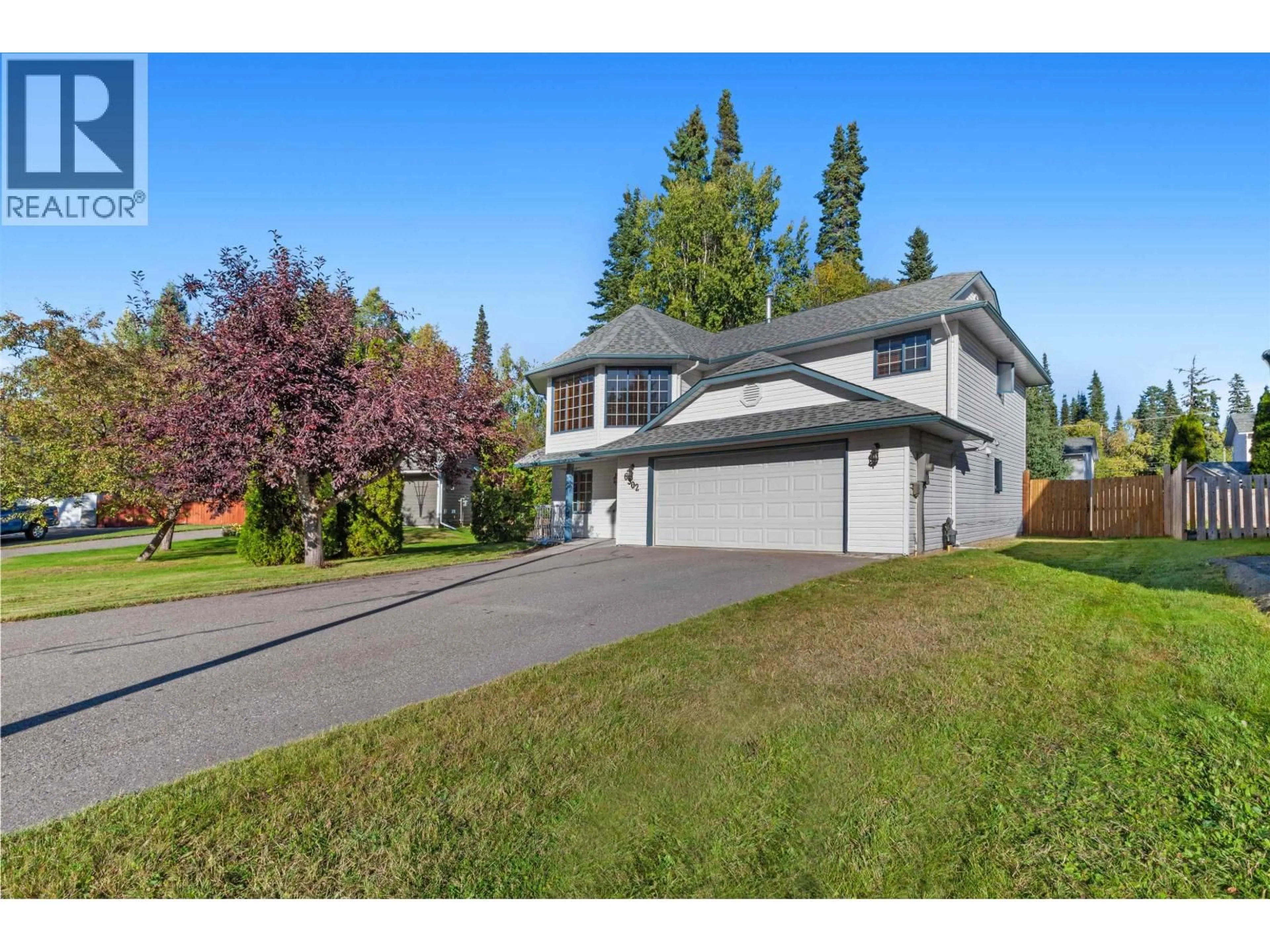 A pic from outside/outdoor area/front of a property/back of a property/a pic from drone, street for 6302 BERGER CRESCENT, Prince George British Columbia V2K4S9