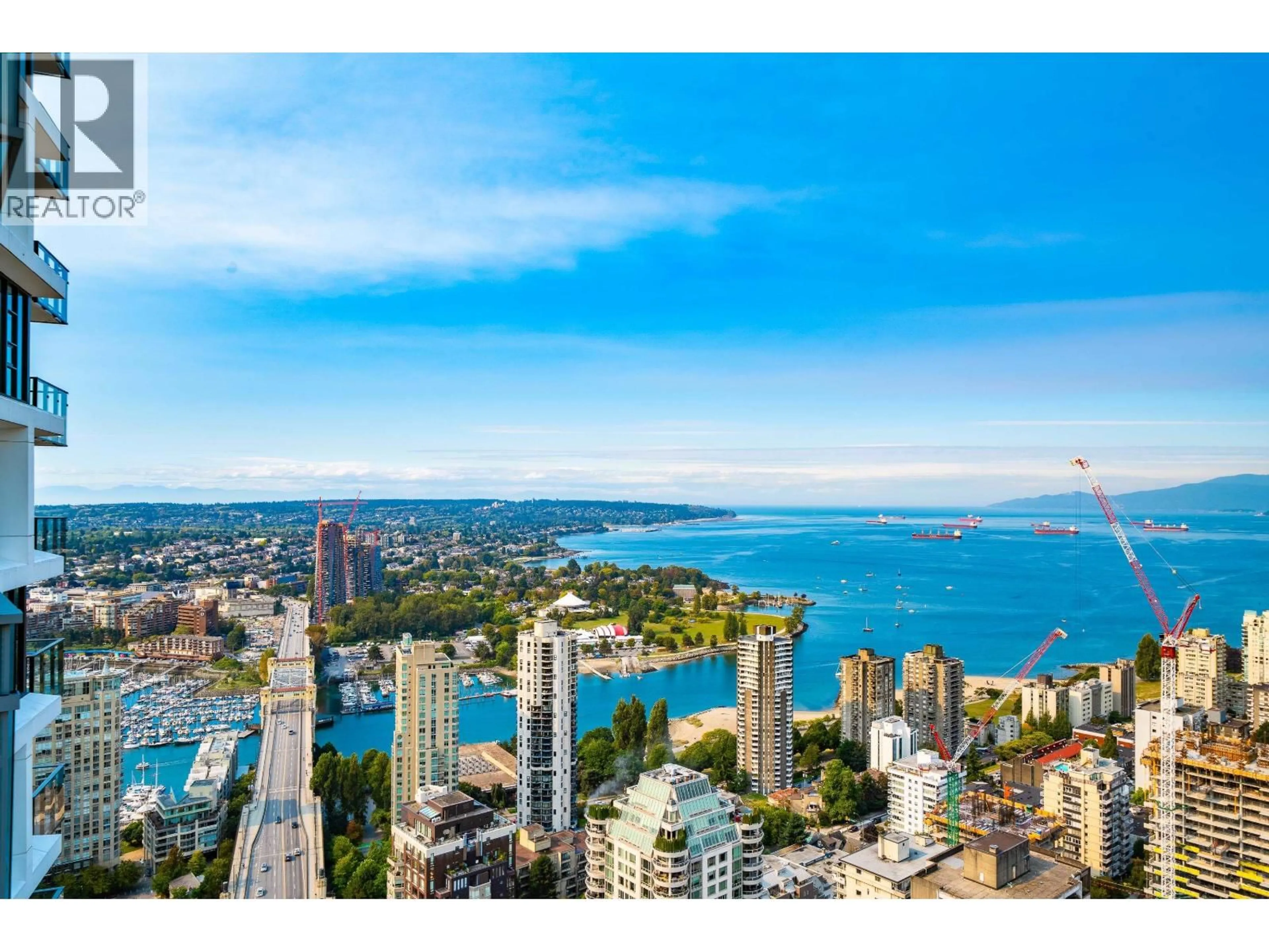 A pic from outside/outdoor area/front of a property/back of a property/a pic from drone, water/lake/river/ocean view for 4802 - 1289 HORNBY STREET, Vancouver British Columbia V6Z0G7