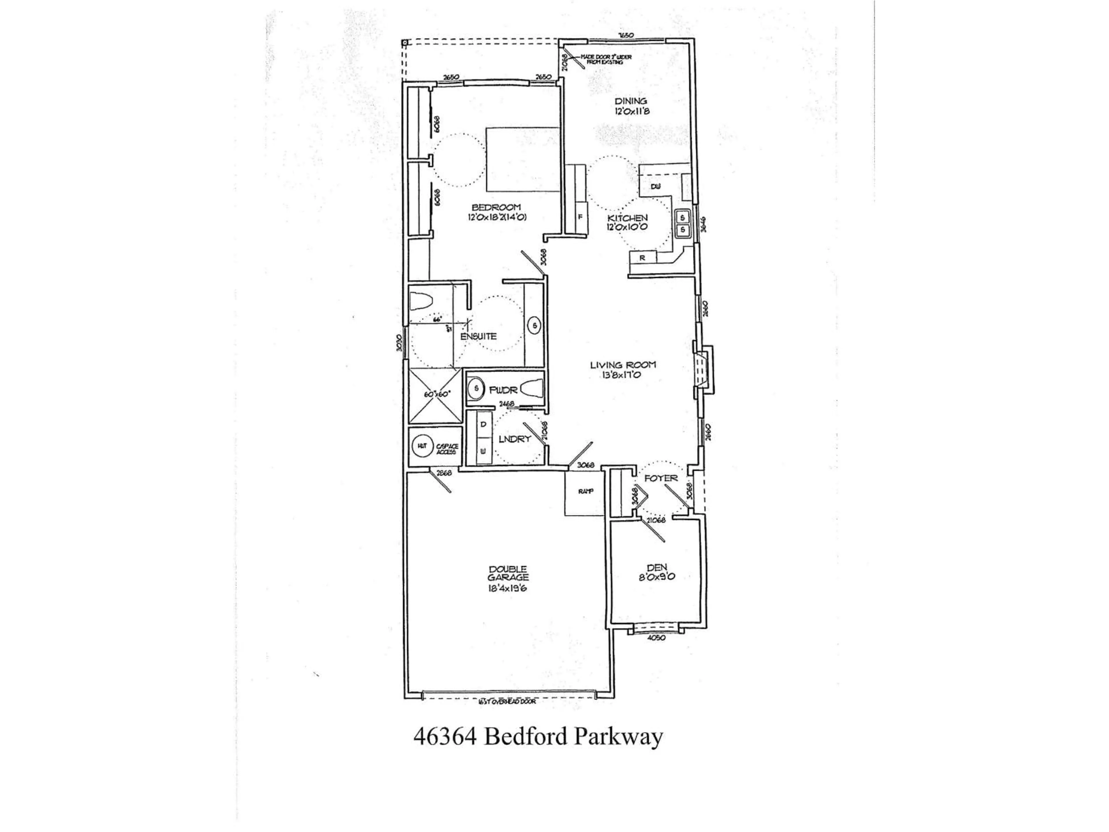 Floor plan for 46364 BEDFORD PARKWAY, Chilliwack British Columbia V2R5N4