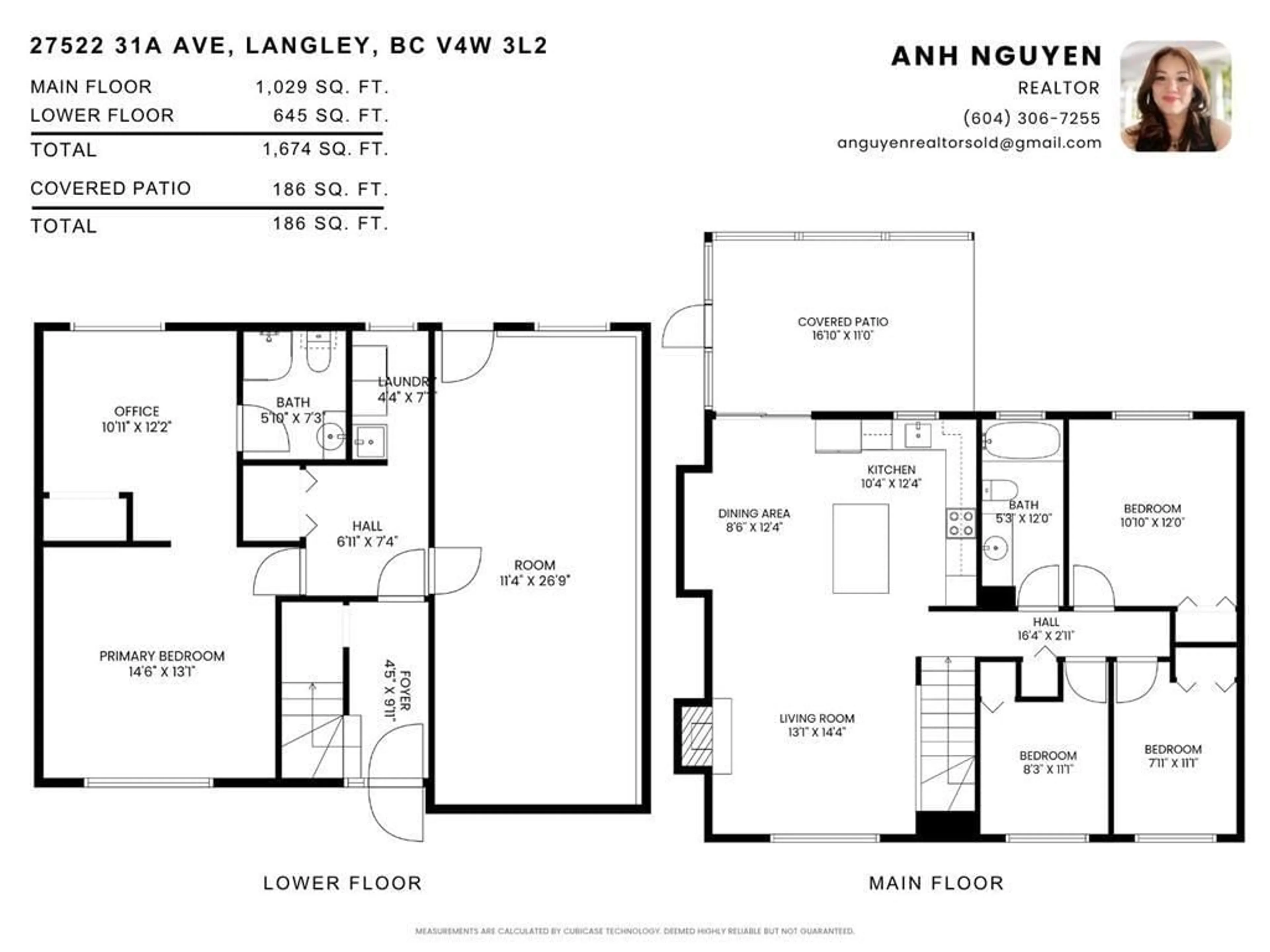 Floor plan for 27522 31A, Langley British Columbia V4W3L2