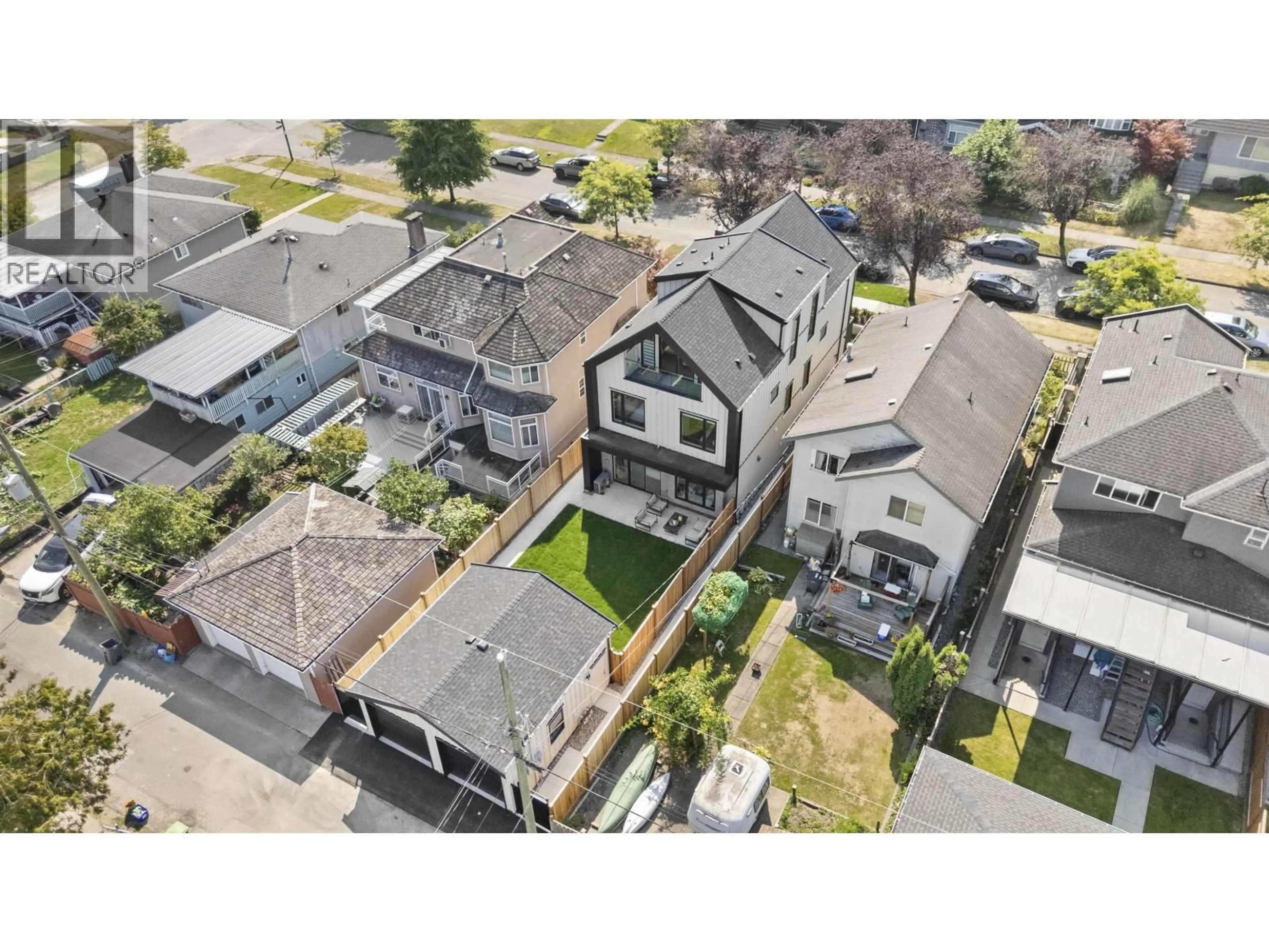 A pic from outside/outdoor area/front of a property/back of a property/a pic from drone, street for 2 - 3563 25TH AVENUE, Vancouver British Columbia V5R1K3