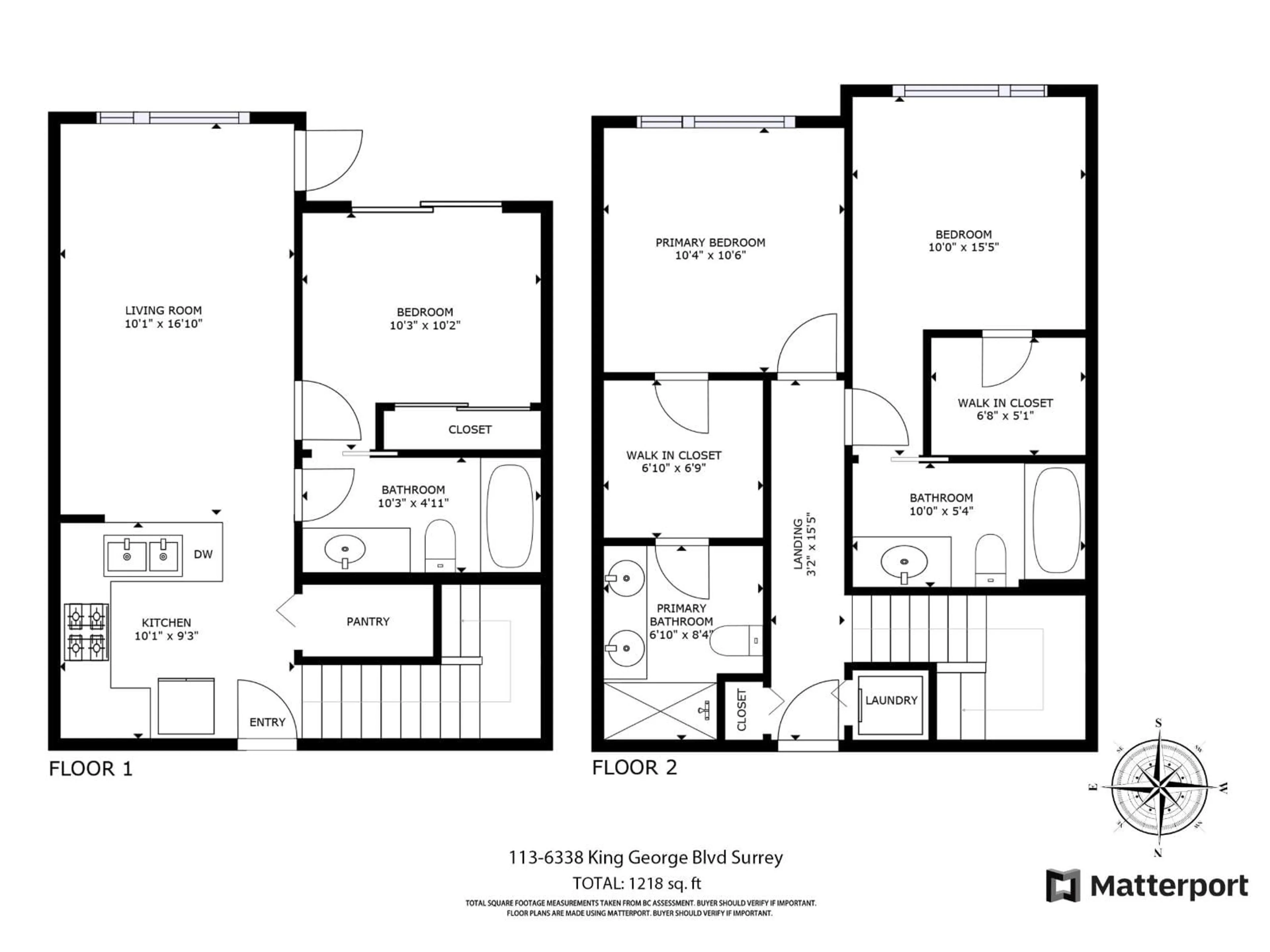 Floor plan for 113 - 6338 KING GEORGE, Surrey British Columbia V3X1E9