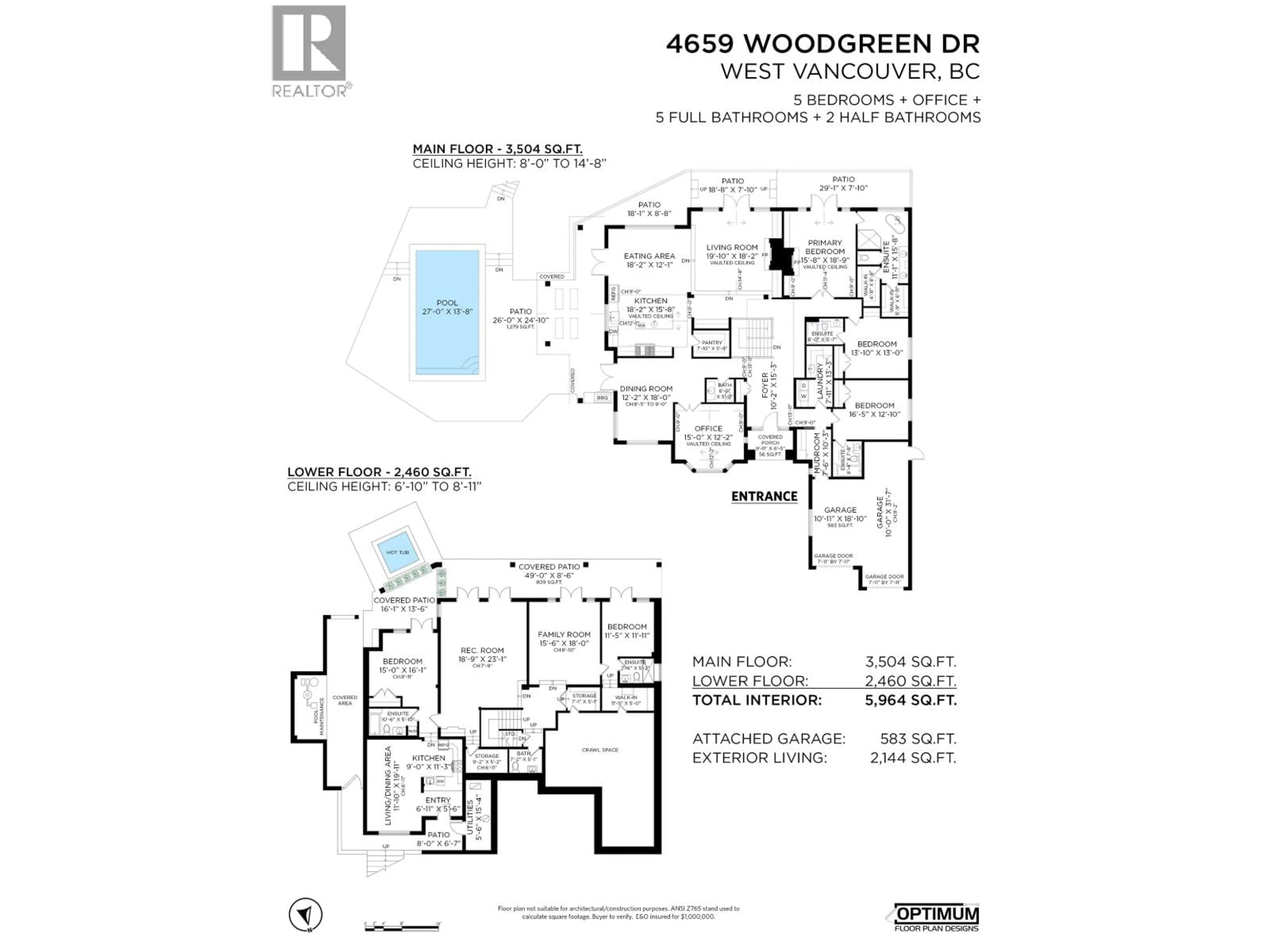 Floor plan for 4659 WOODGREEN DRIVE, West Vancouver British Columbia V7S2V4