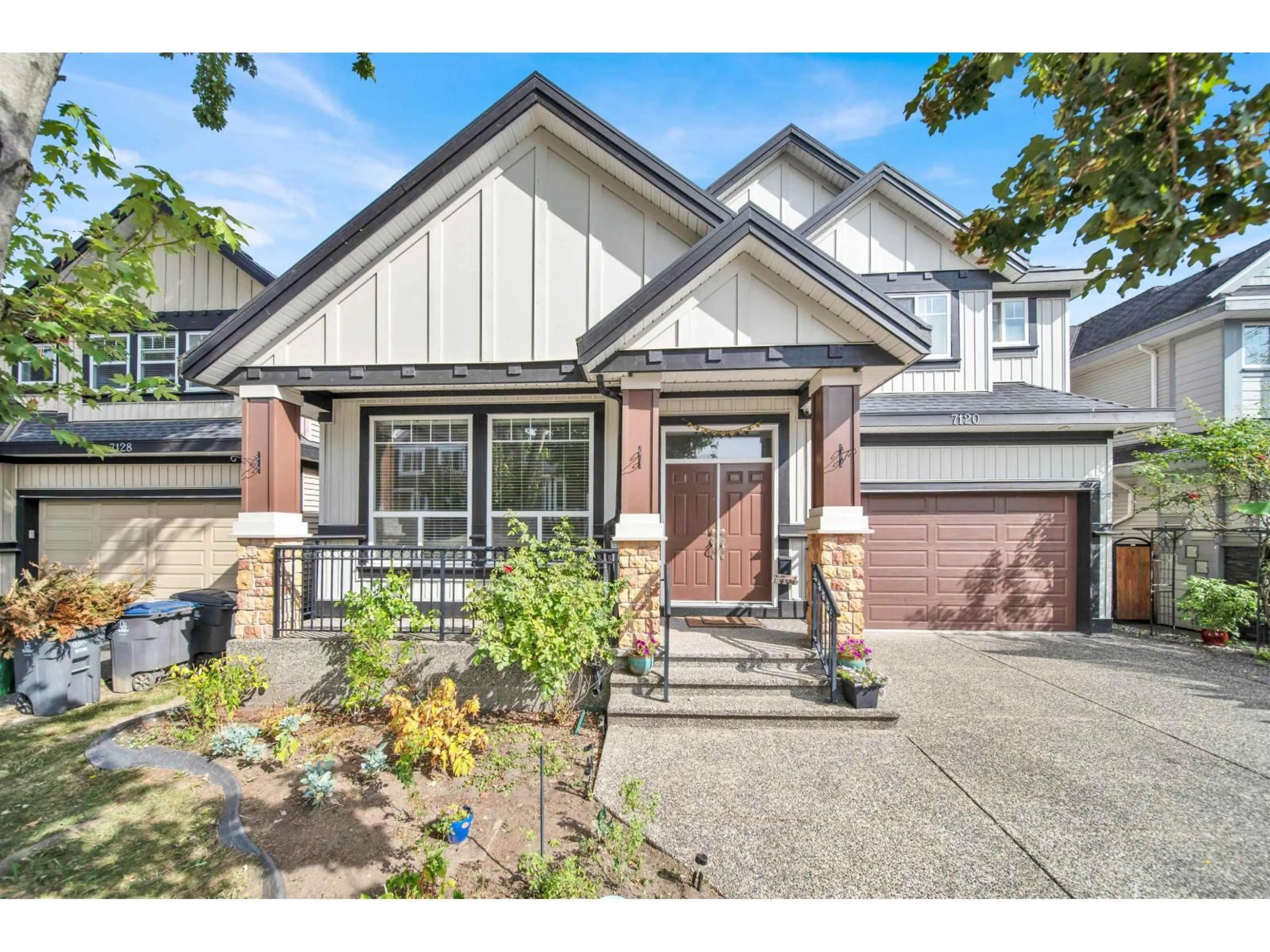 Home with brick exterior material, street for 7120 148B, Surrey British Columbia V3S0X3