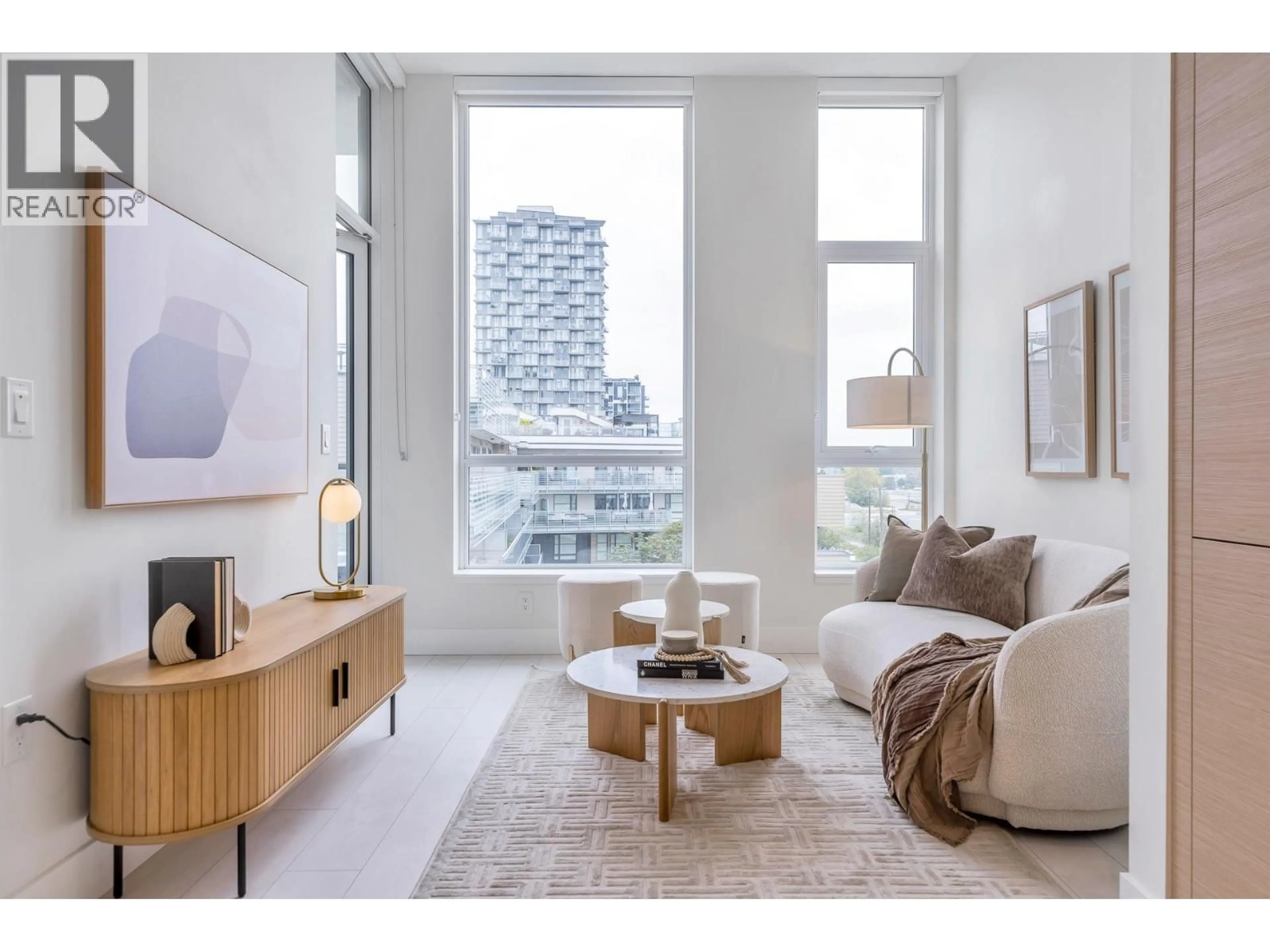 Living room with furniture, unknown for 601 - 3438 SAWMILL CRESCENT, Vancouver British Columbia V5S0E3