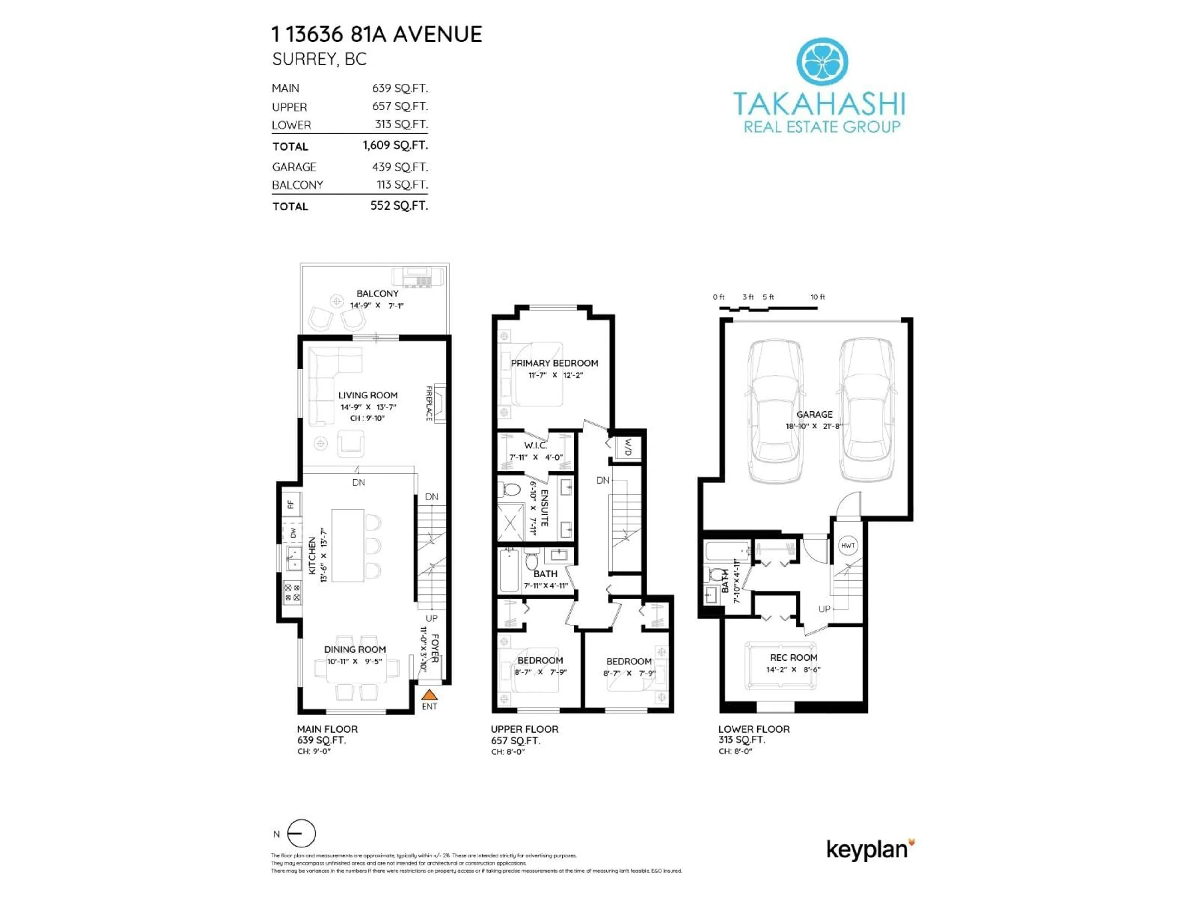 Floor plan for 1 - 13636 81A, Surrey British Columbia V3W1H9