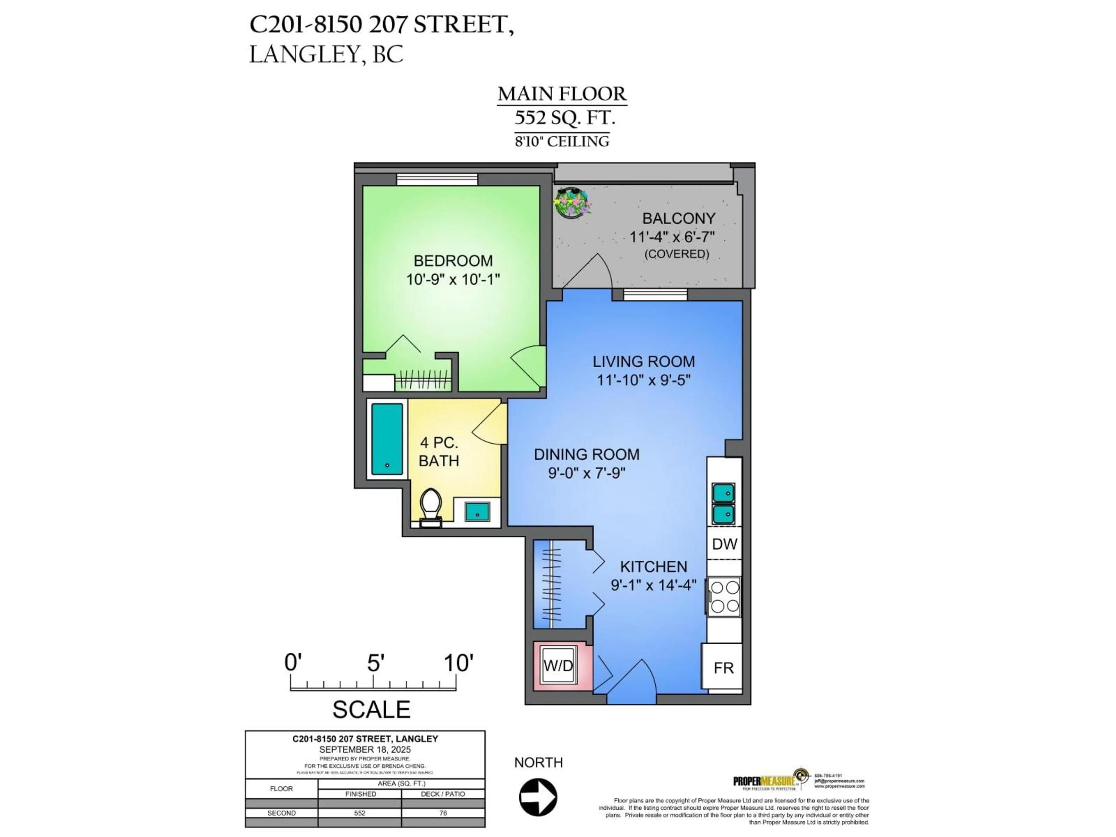 Floor plan for C201 - 8150 207, Langley British Columbia V2Y4J4