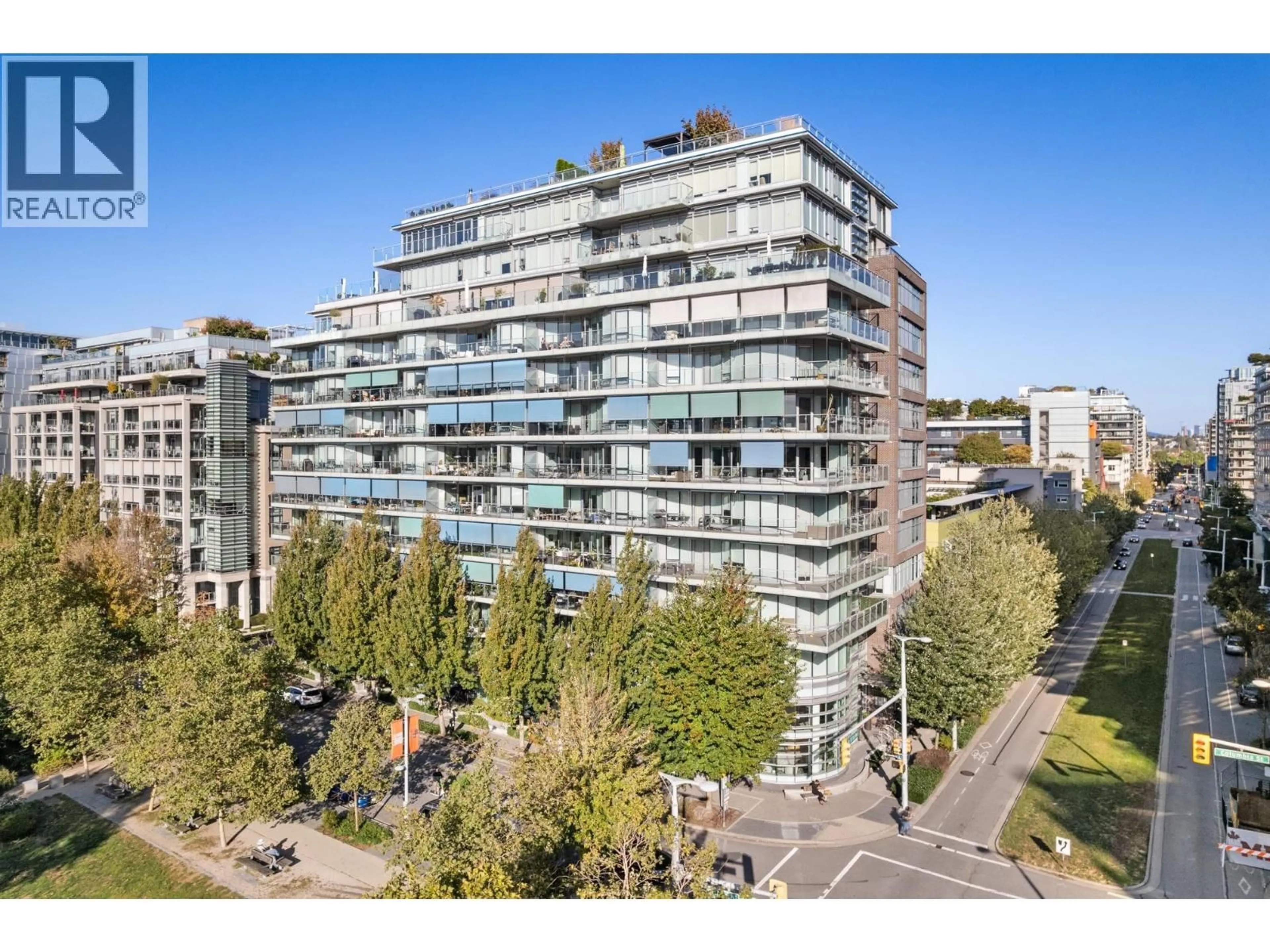 A pic from outside/outdoor area/front of a property/back of a property/a pic from drone, city buildings view from balcony for 1104 - 181 1ST AVENUE, Vancouver British Columbia V5Y0E3