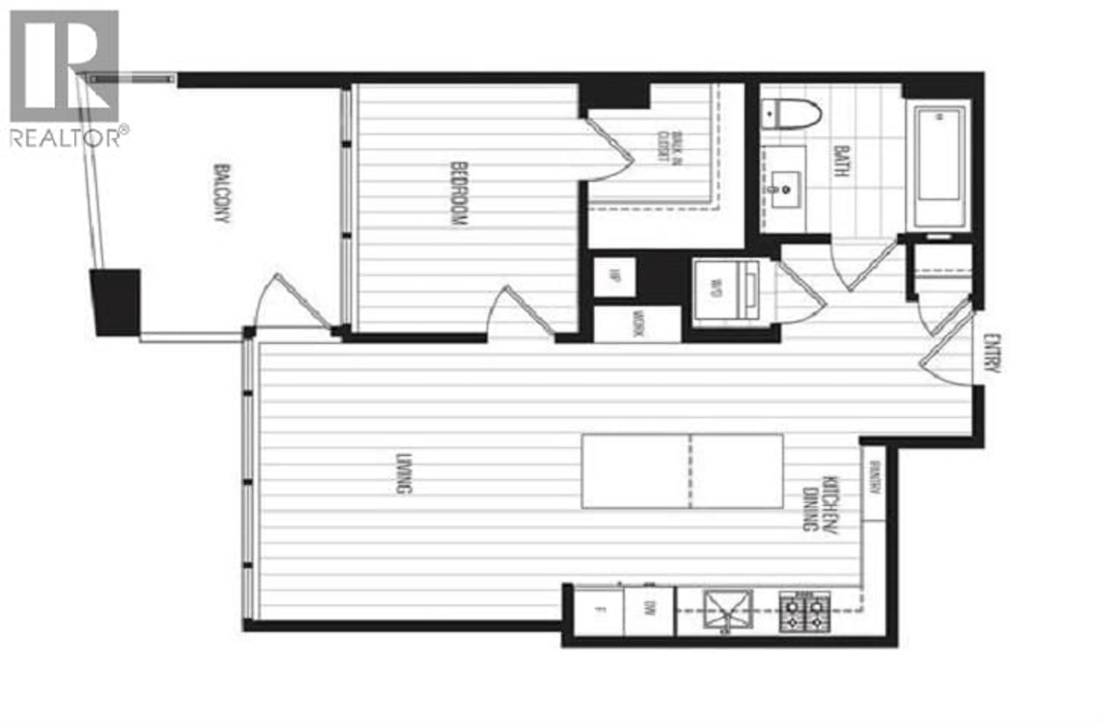 Floor plan for 603 - 4711 HAZEL STREET, Burnaby British Columbia V5H0J9