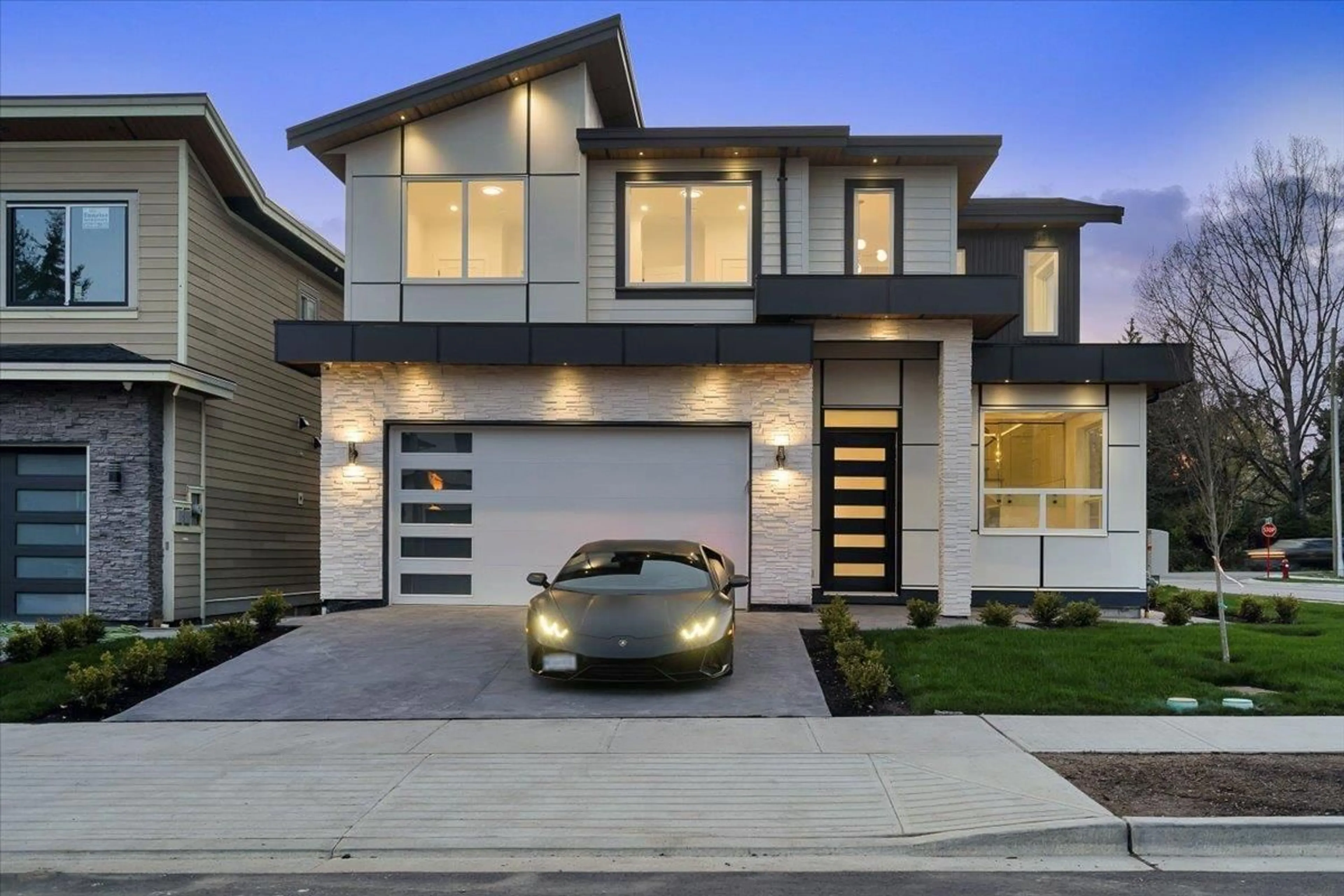 Home with brick exterior material, street for 7145 204A, Langley British Columbia V2Y3S7