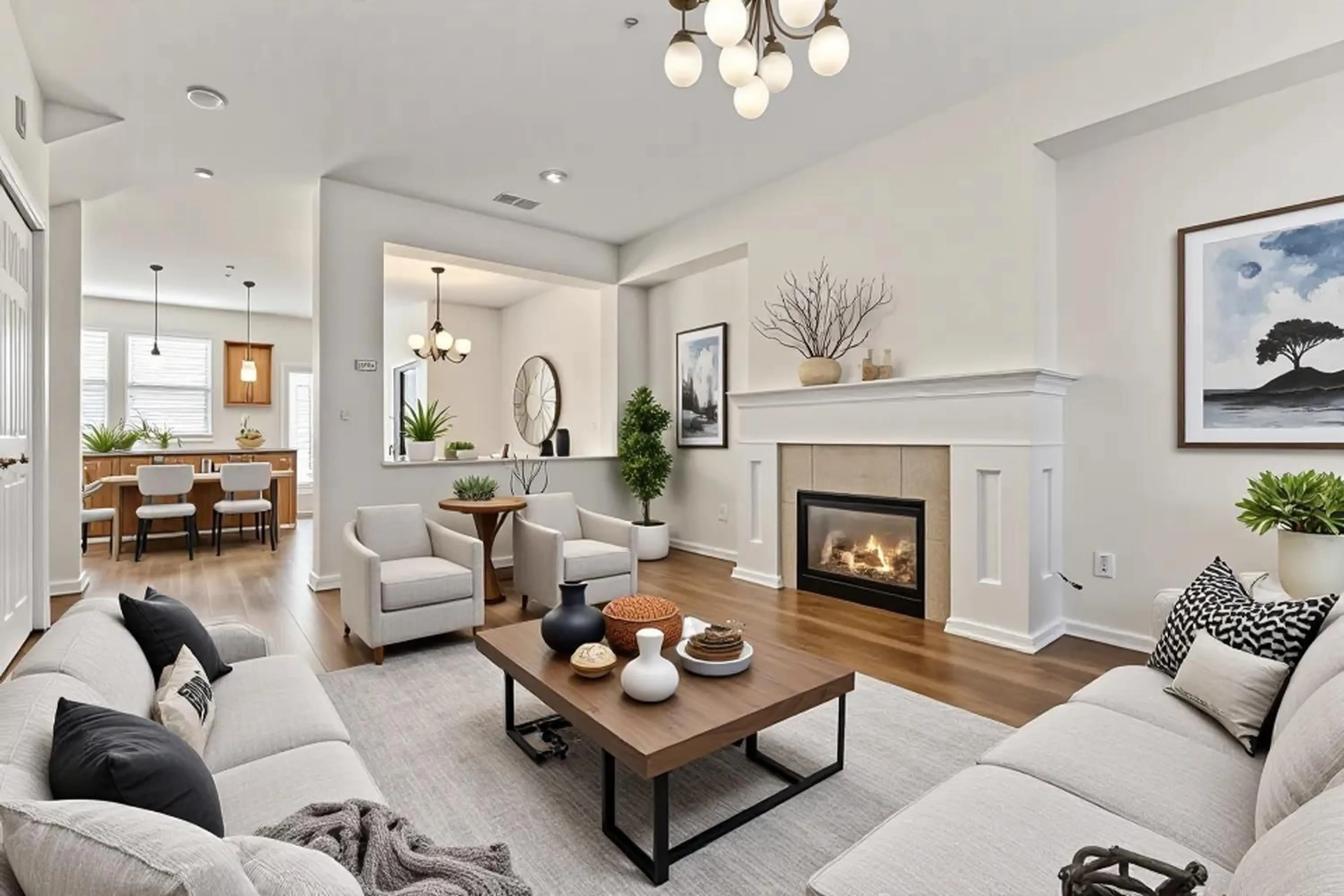Living room with furniture, unknown for 6834 208, Langley British Columbia V2Y0M3