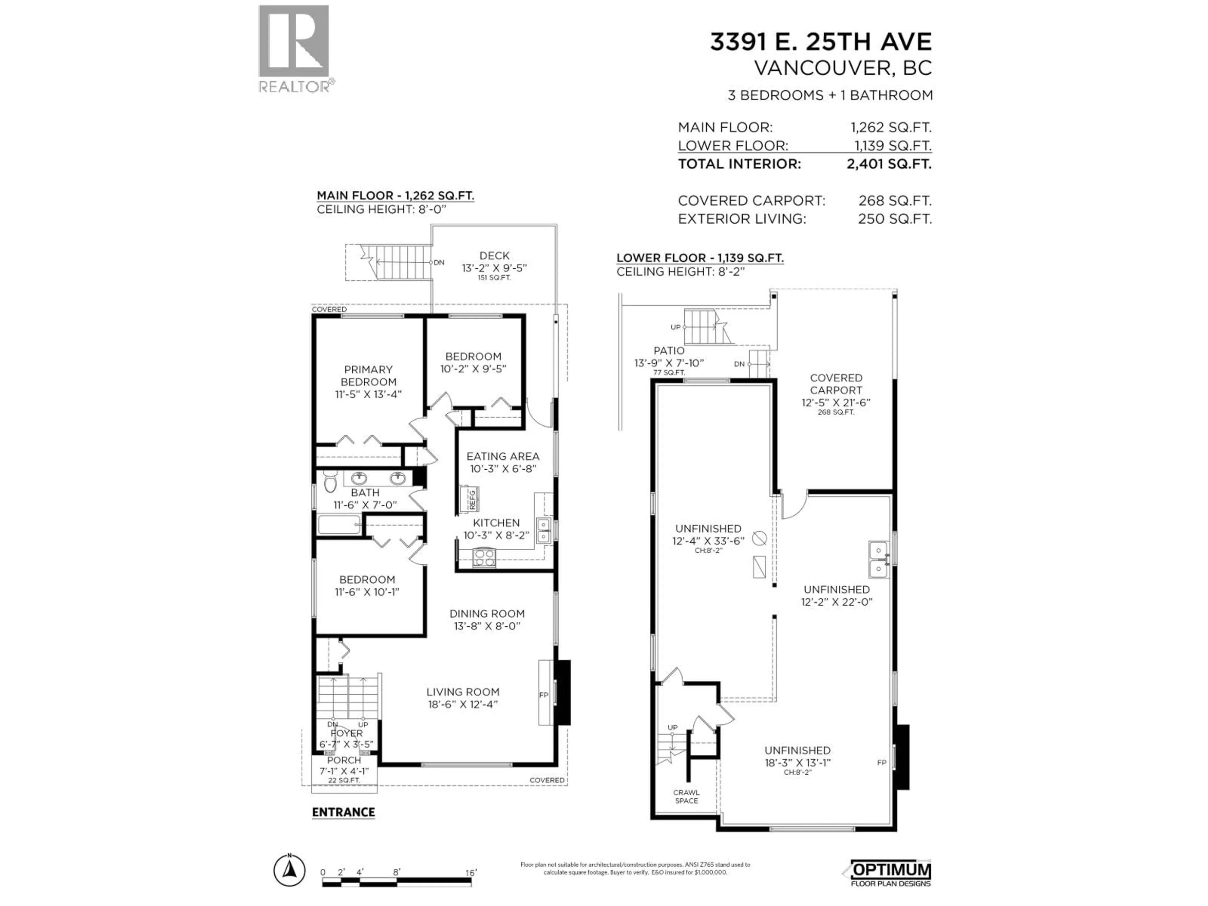 Floor plan for 3391 25TH AVENUE, Vancouver British Columbia V5R1J7