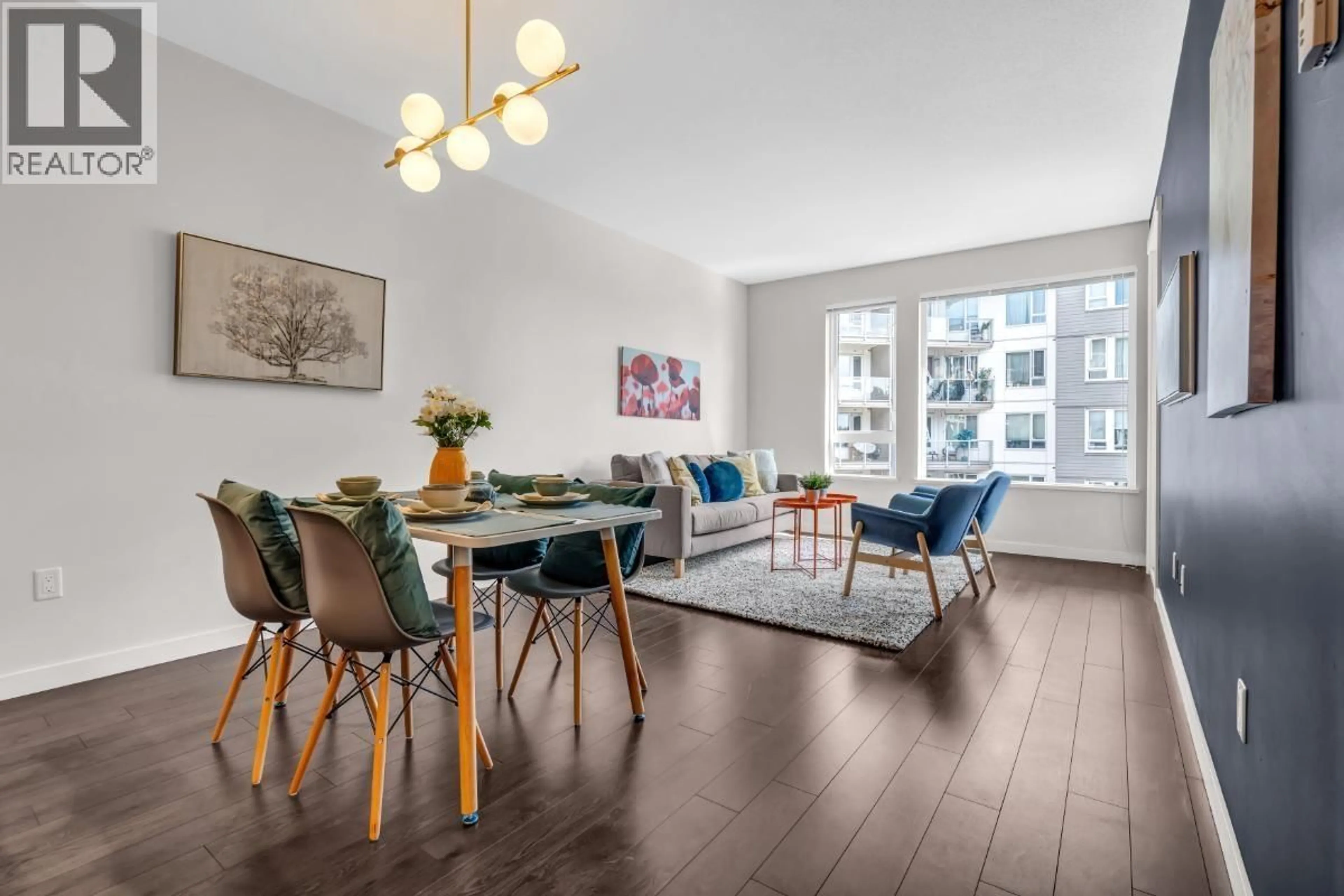 Dining room, wood/laminate floor for 305 - 255 1ST STREET, North Vancouver British Columbia V7M3G8