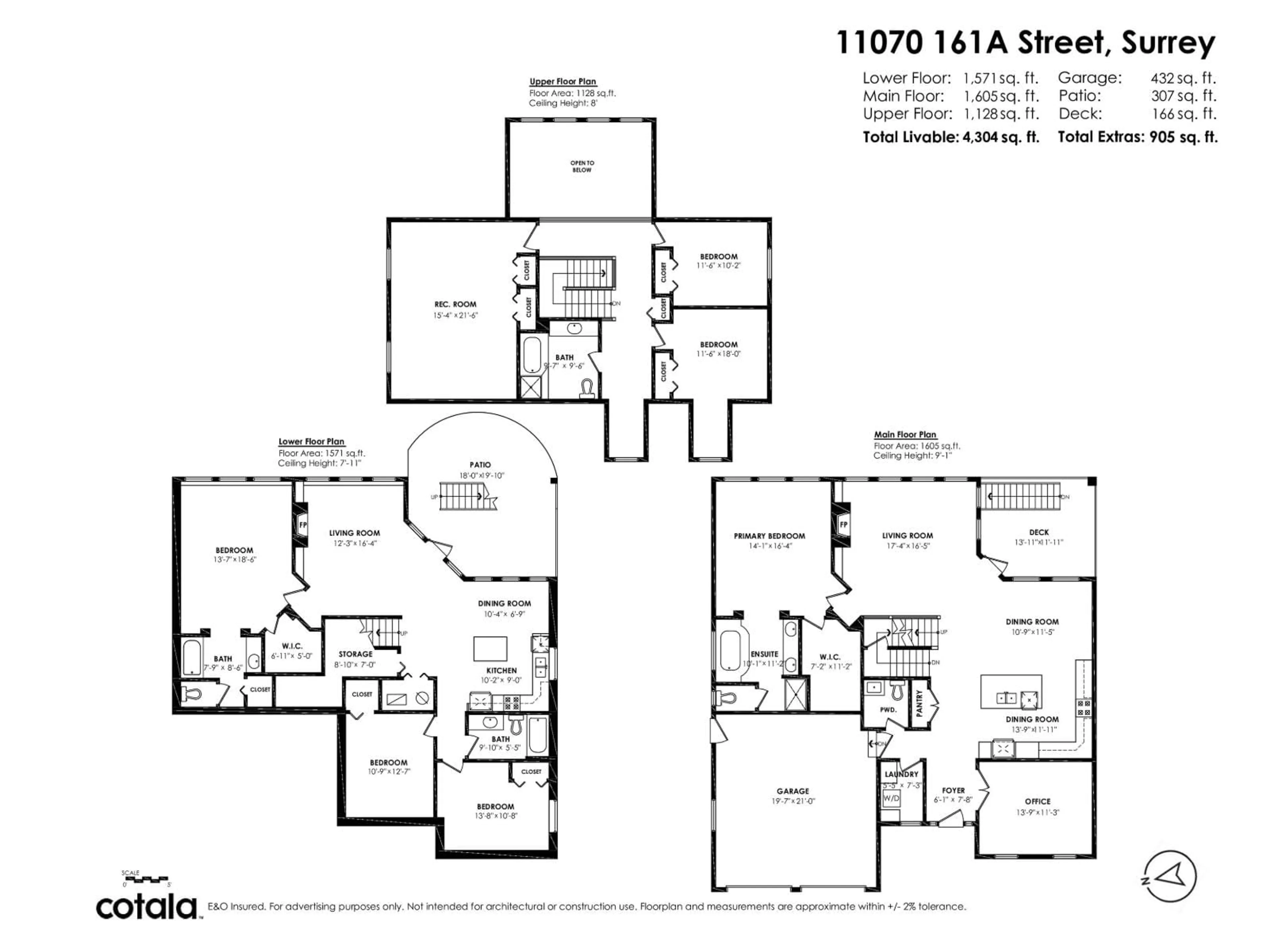 Floor plan for 11070 161A, Surrey British Columbia V4N4S9