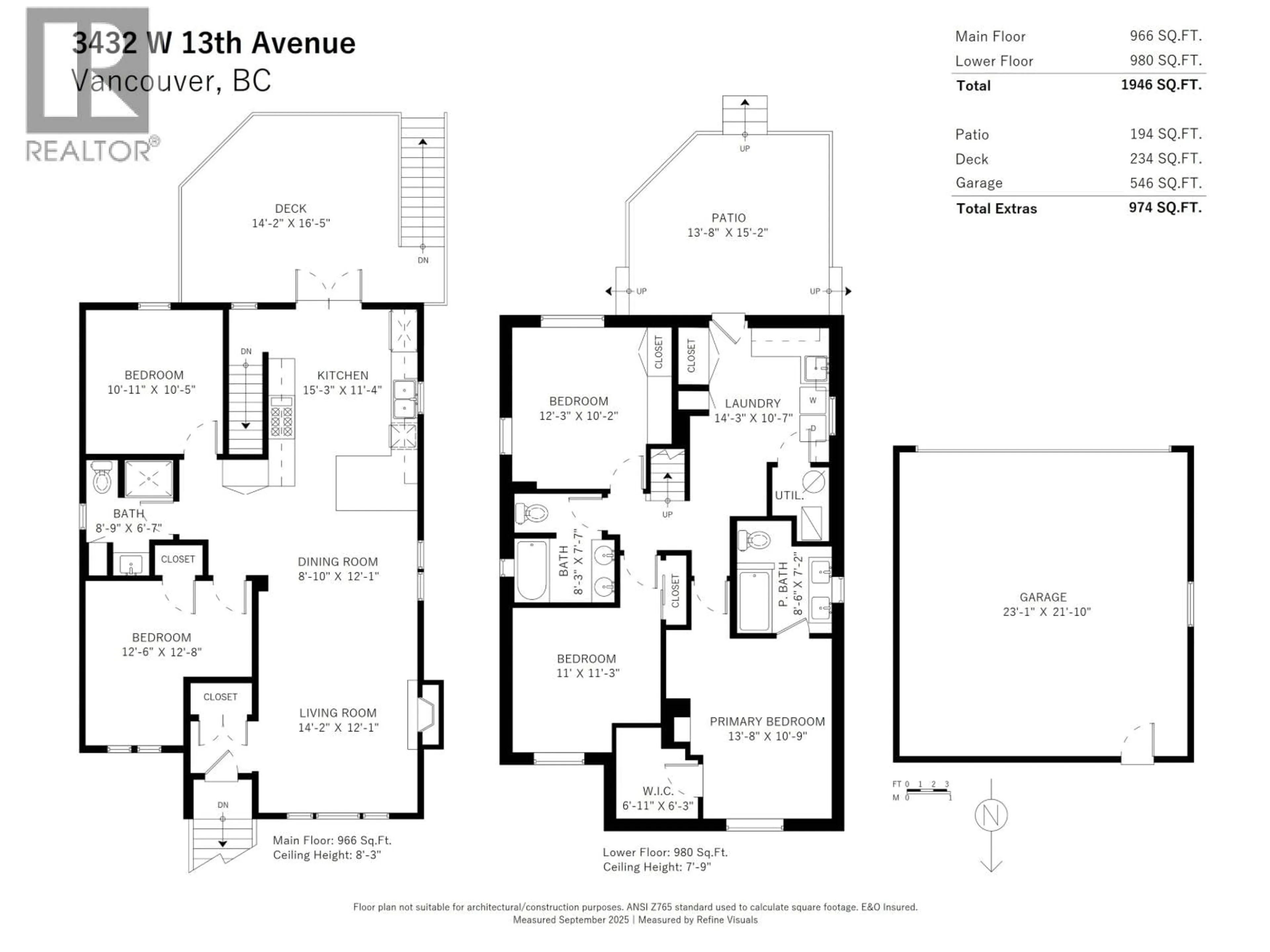 Floor plan for 3432 13TH AVENUE, Vancouver British Columbia V6R2S1