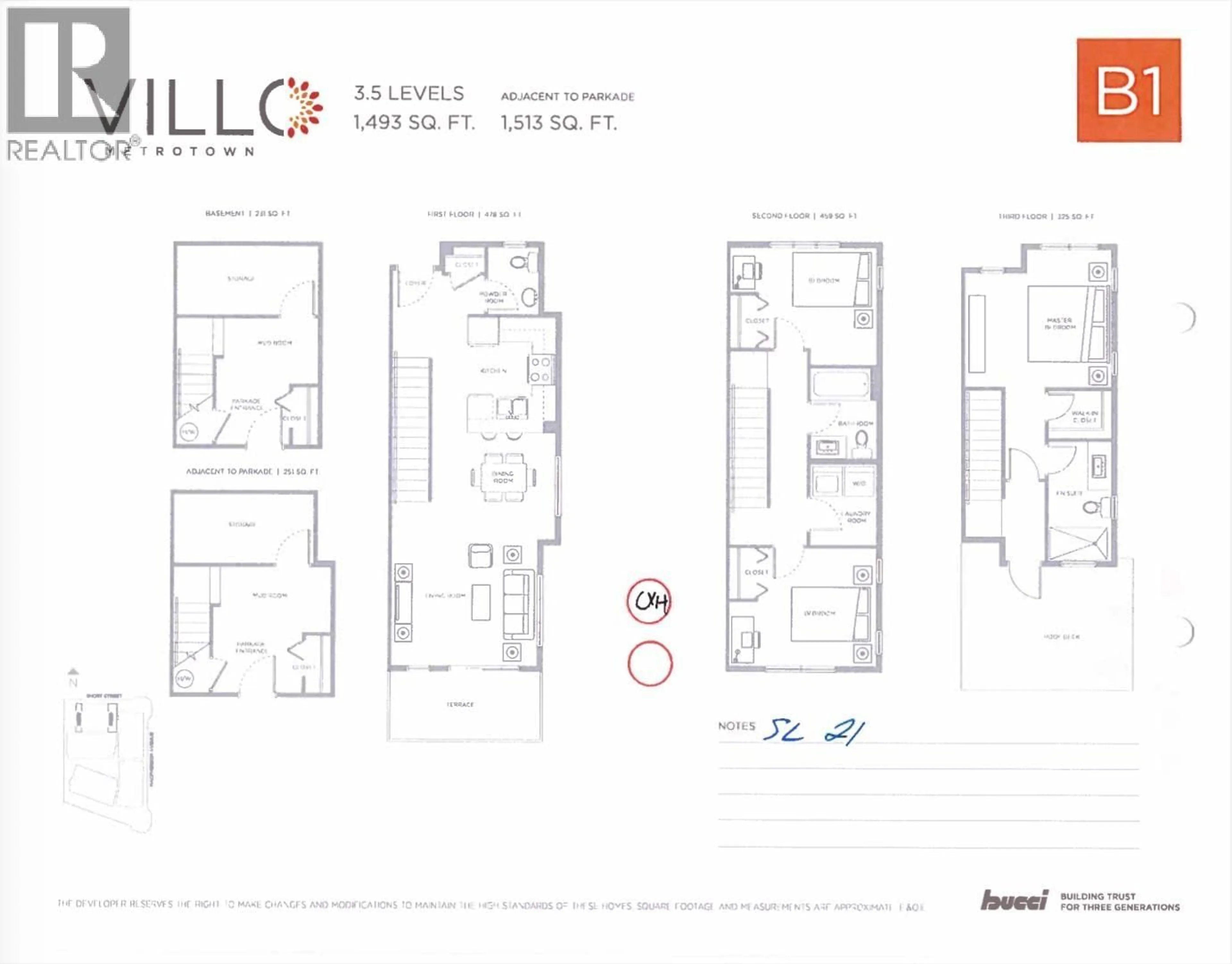 Floor plan for 21 - 7039 MACPHERSON AVENUE, Burnaby British Columbia V5J4N4