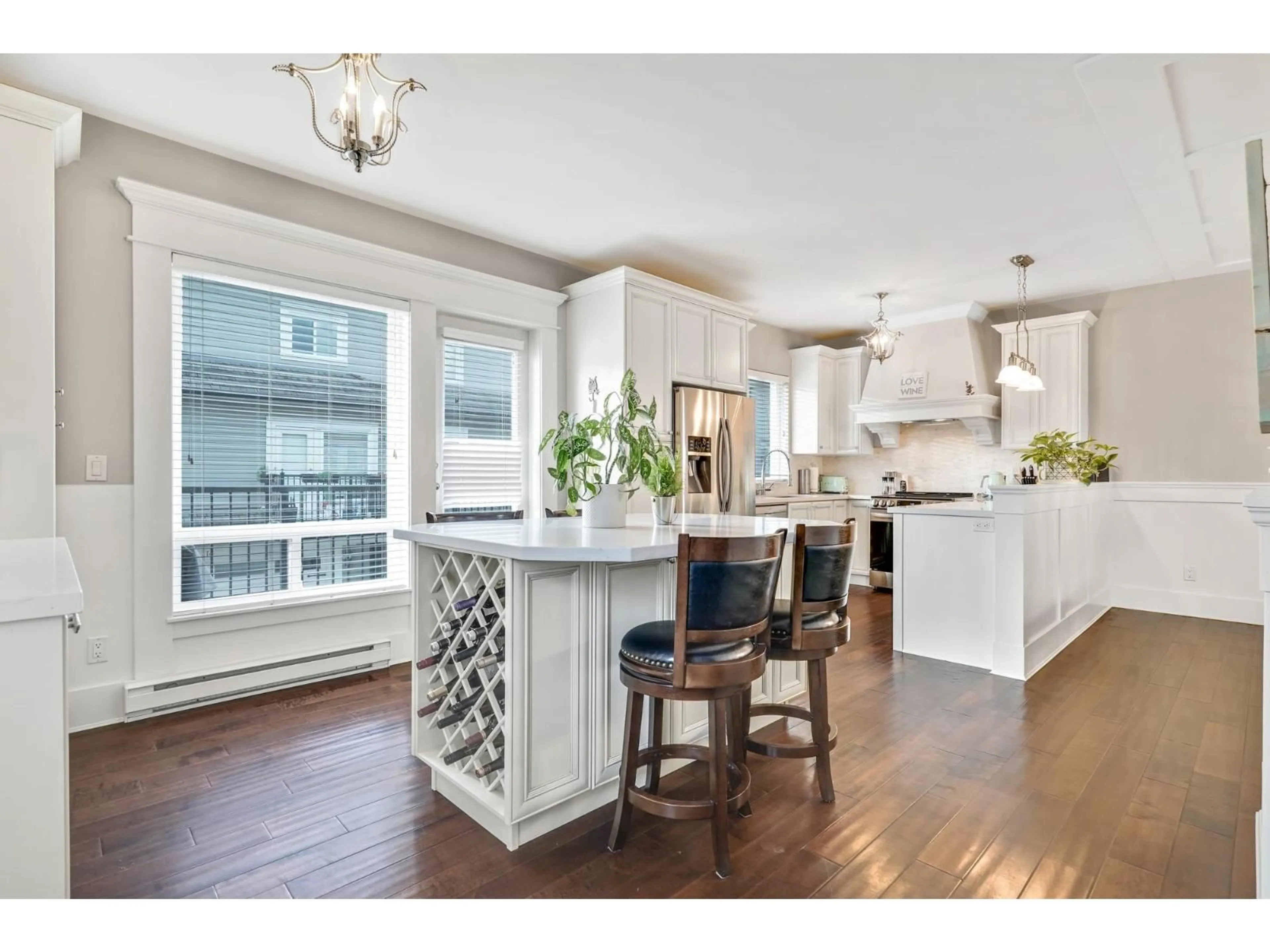 Open concept kitchen, wood/laminate floor for 13 - 3268 156A, Surrey British Columbia V3Z9T1