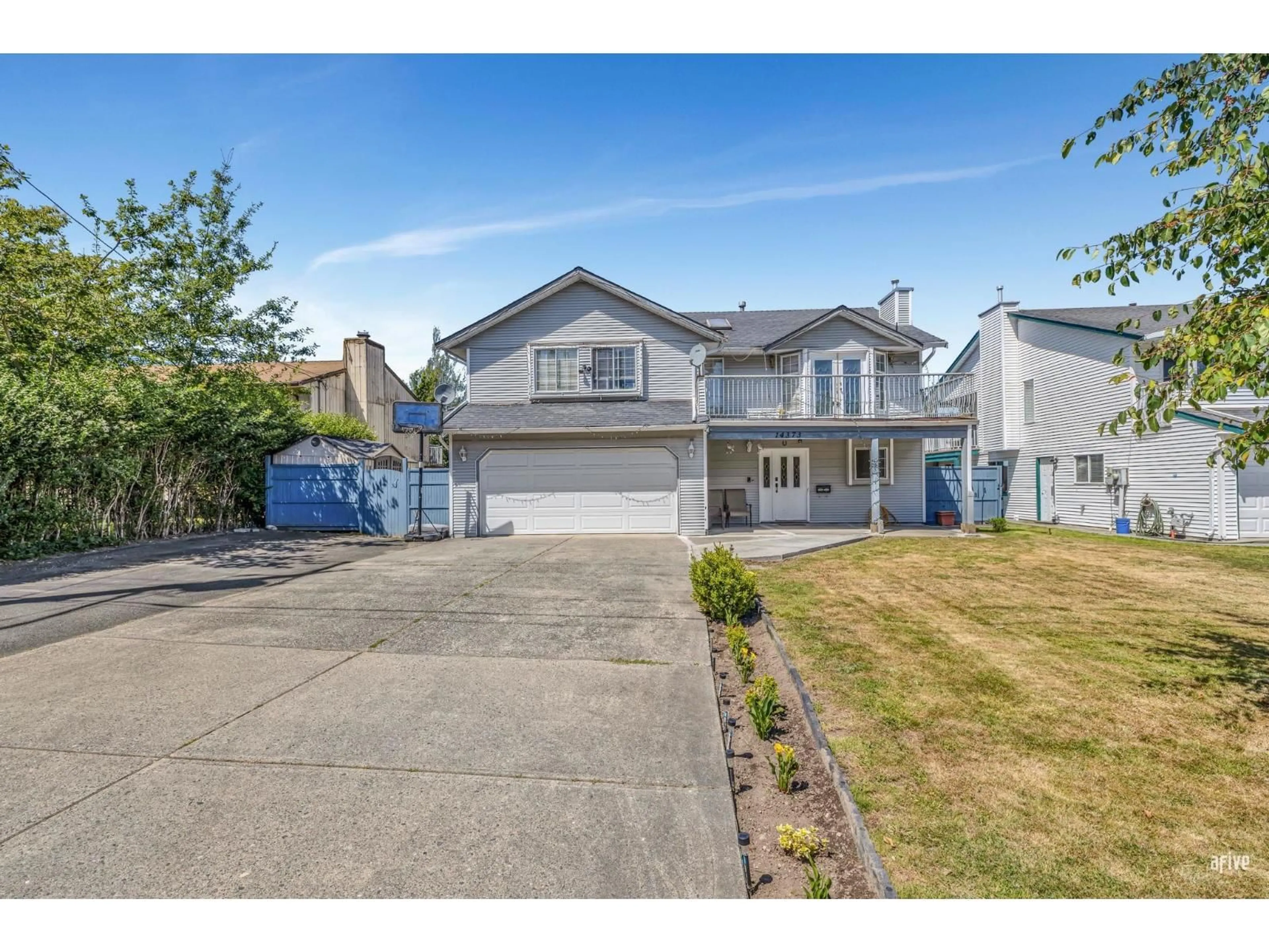 Home with vinyl exterior material, street for 14373 66, Surrey British Columbia V3W2B4
