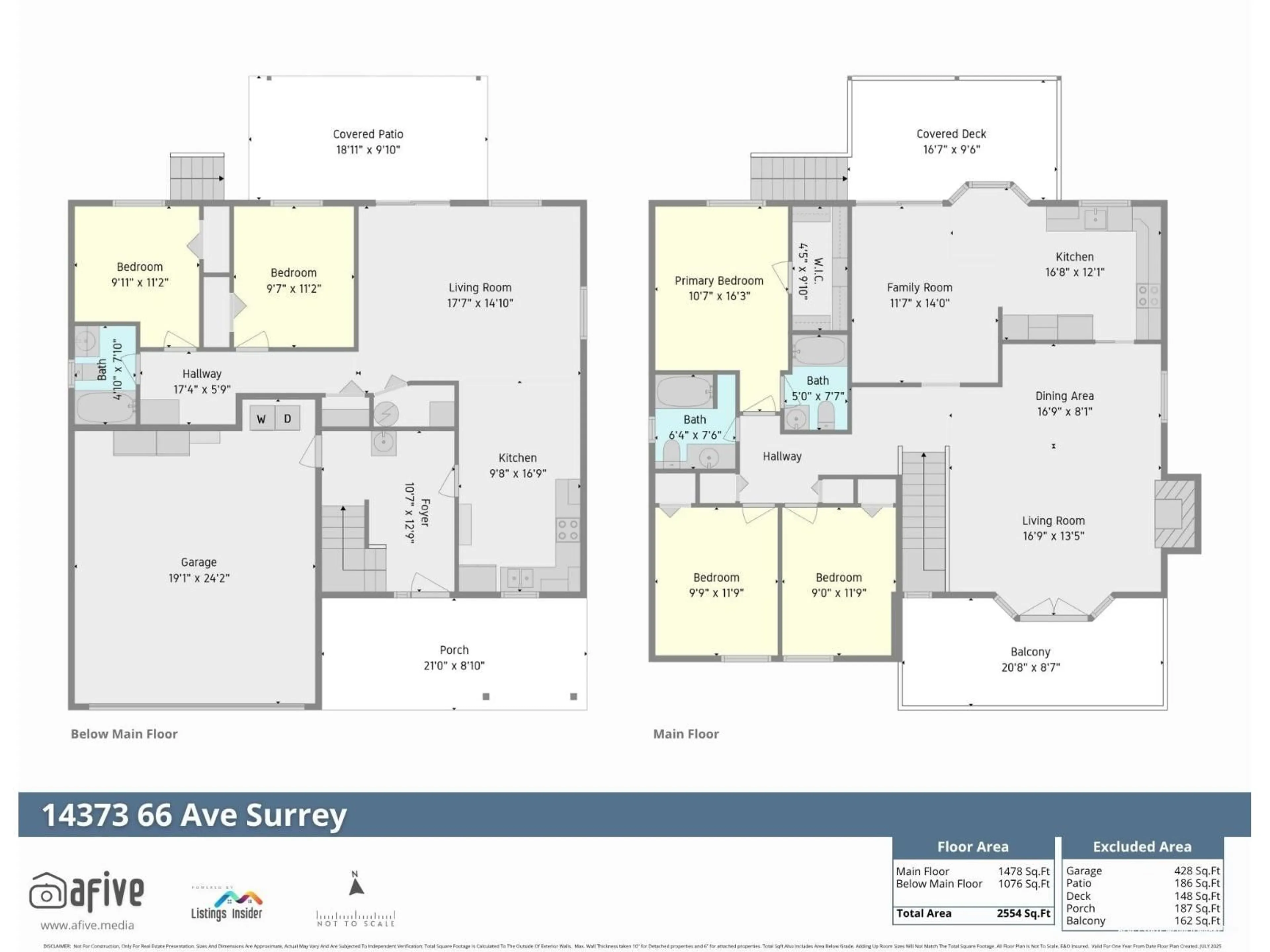 Floor plan for 14373 66, Surrey British Columbia V3W2B4