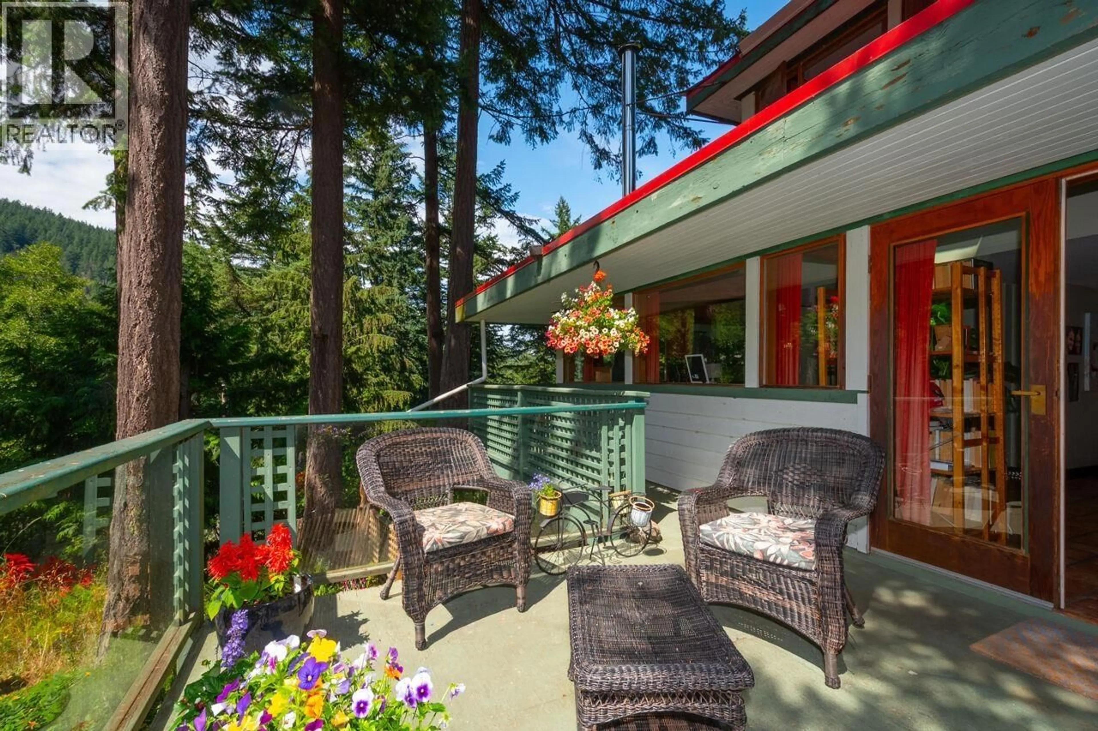 Patio, forest/trees view for 1261 EAGLE'S NEST ROAD, Bowen Island British Columbia V0N1G1