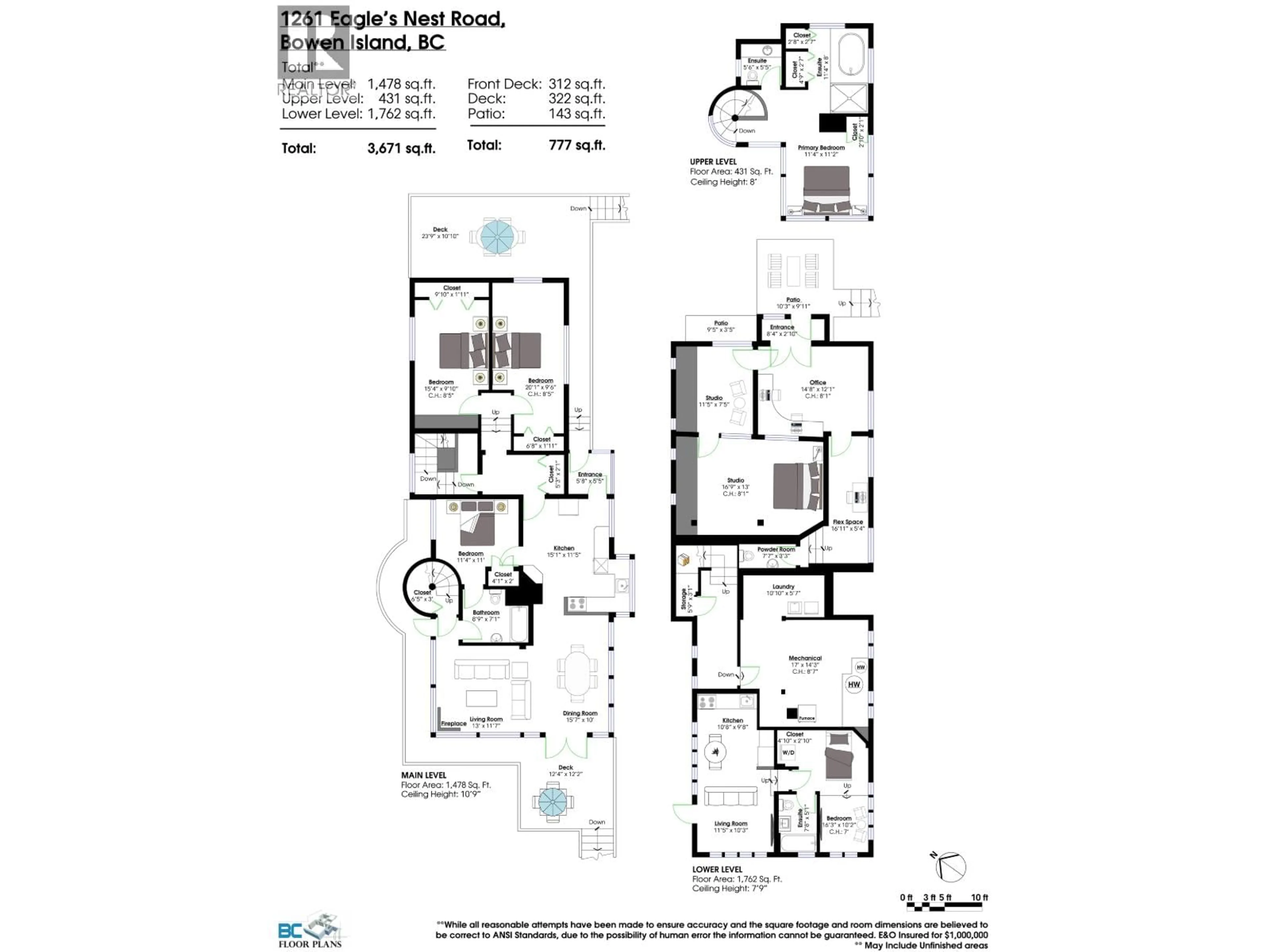 Floor plan for 1261 EAGLE'S NEST ROAD, Bowen Island British Columbia V0N1G1