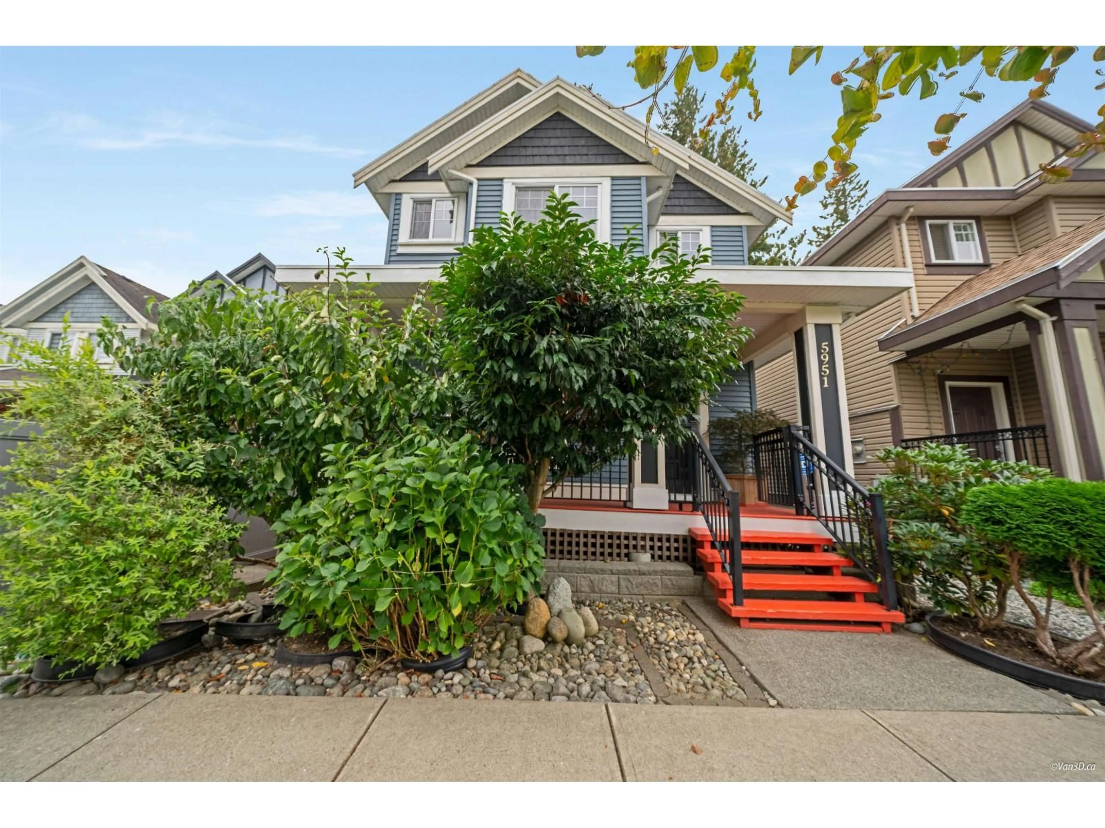 Home with vinyl exterior material, street for 5951 128A, Surrey British Columbia V3X0C1