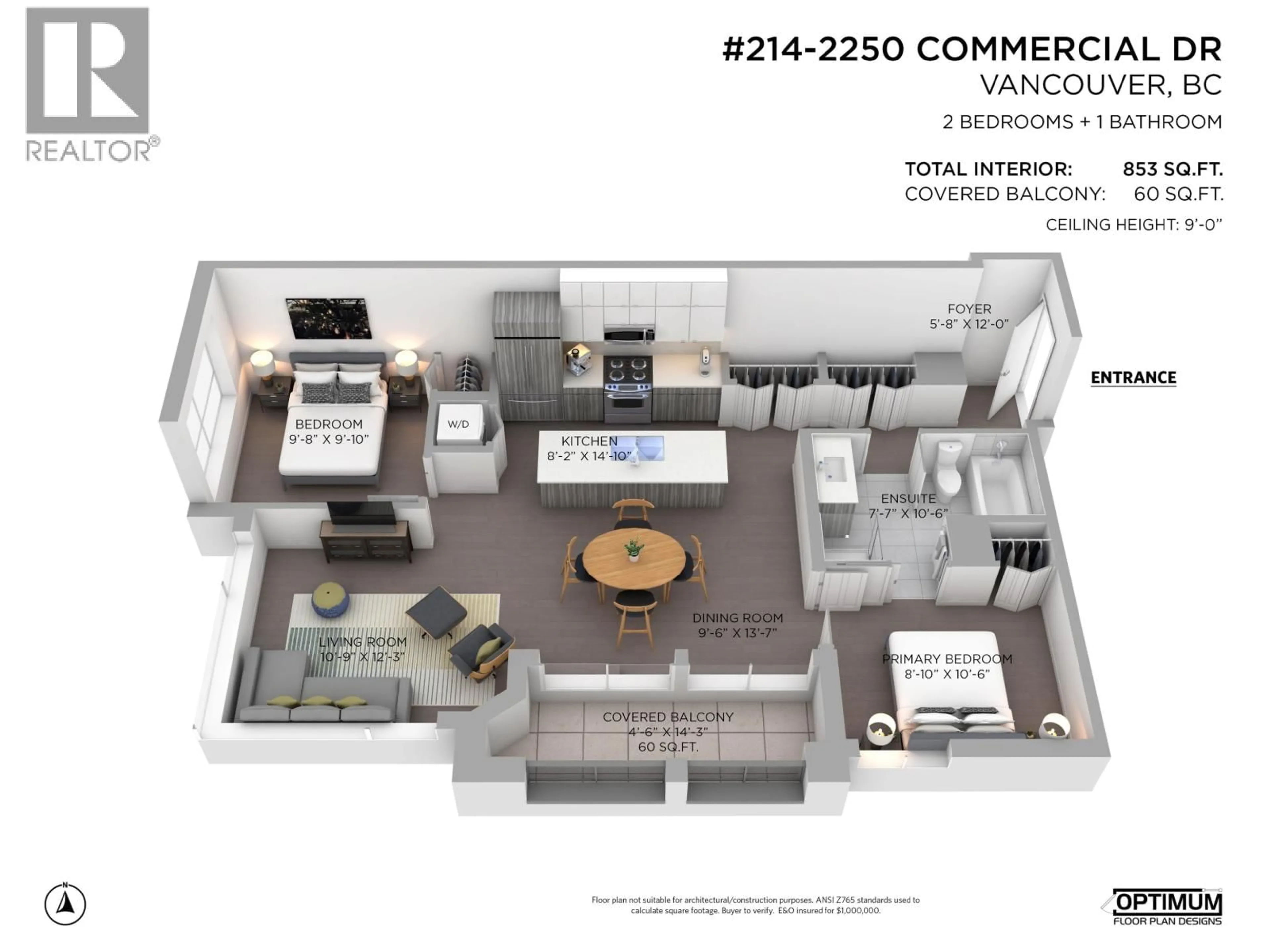 Floor plan for 214 - 2250 COMMERCIAL DRIVE, Vancouver British Columbia V5N5P9