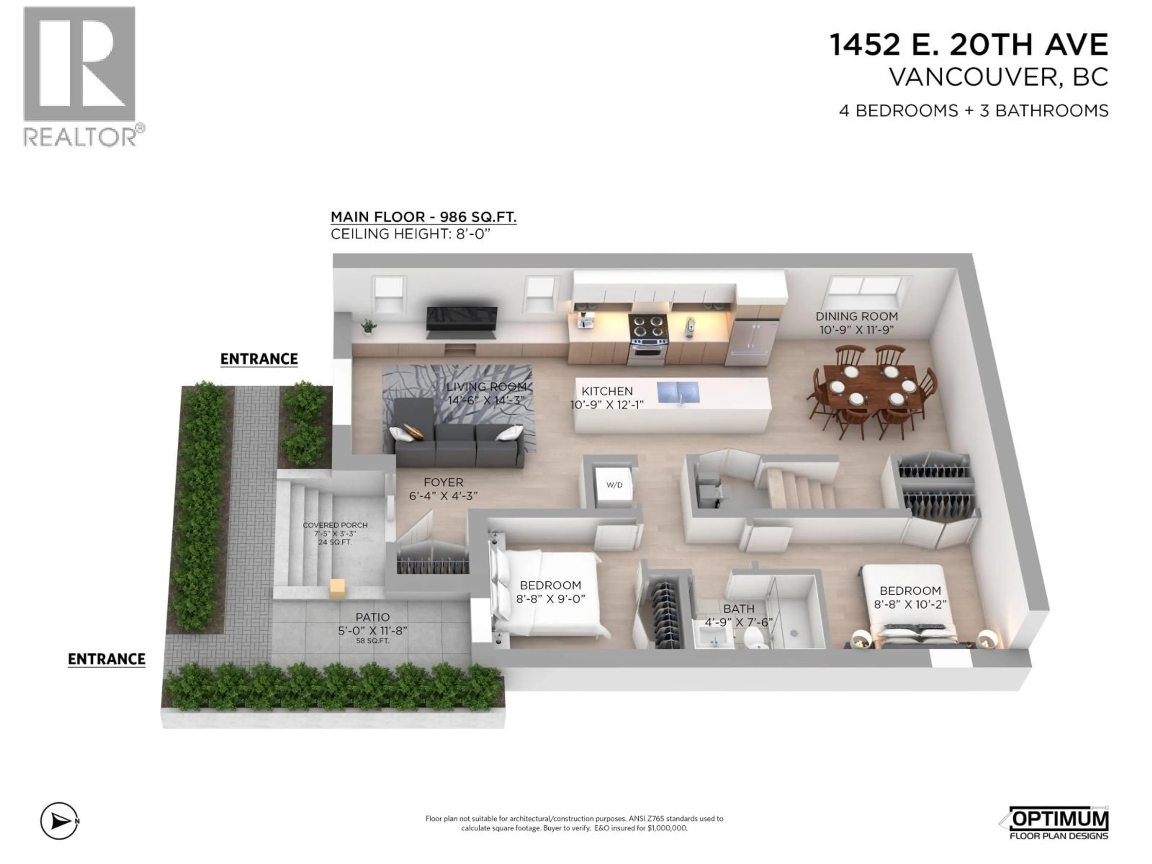 Floor plan for 1452 20TH AVENUE, Vancouver British Columbia V5N2K6
