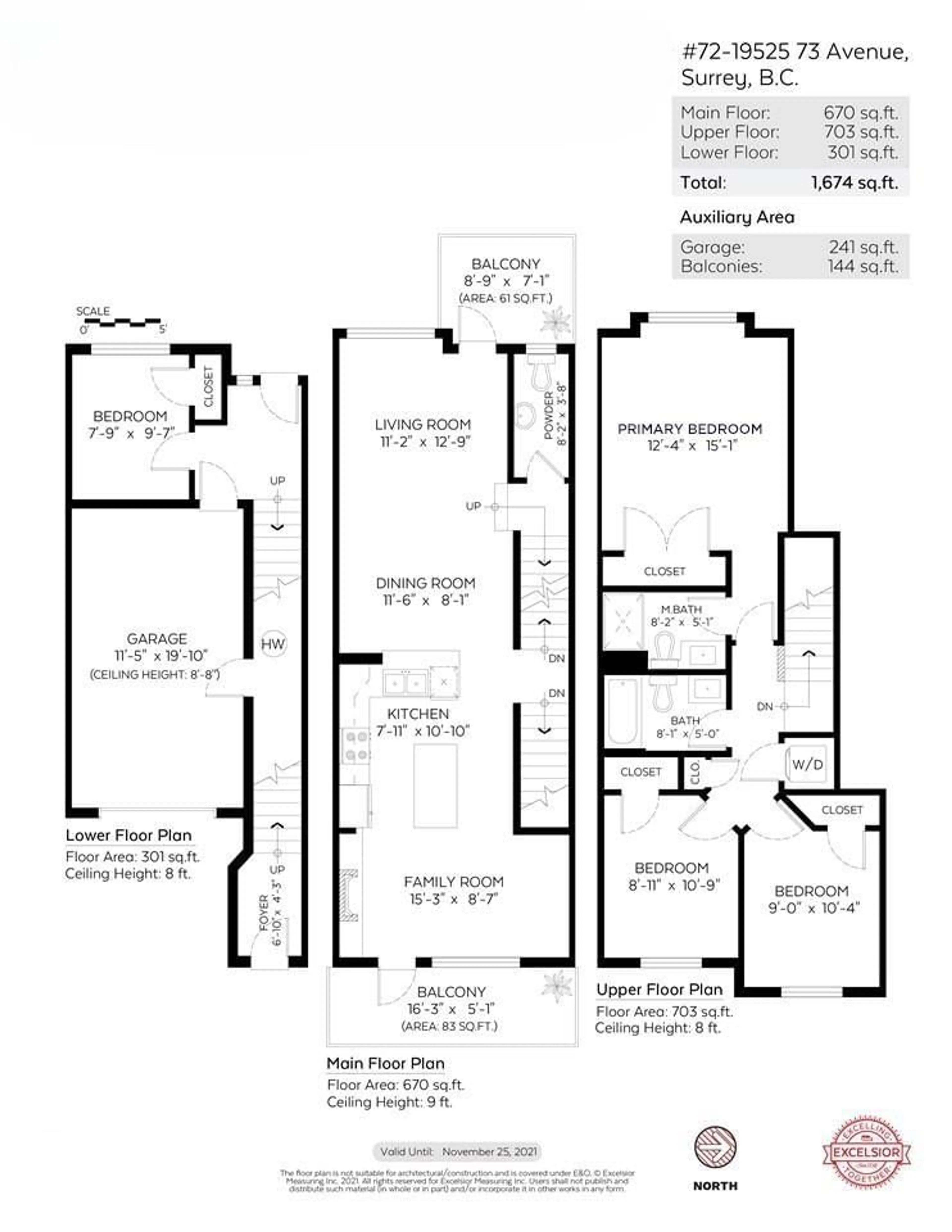Floor plan for 72 - 19525 73, Surrey British Columbia V4N6L7