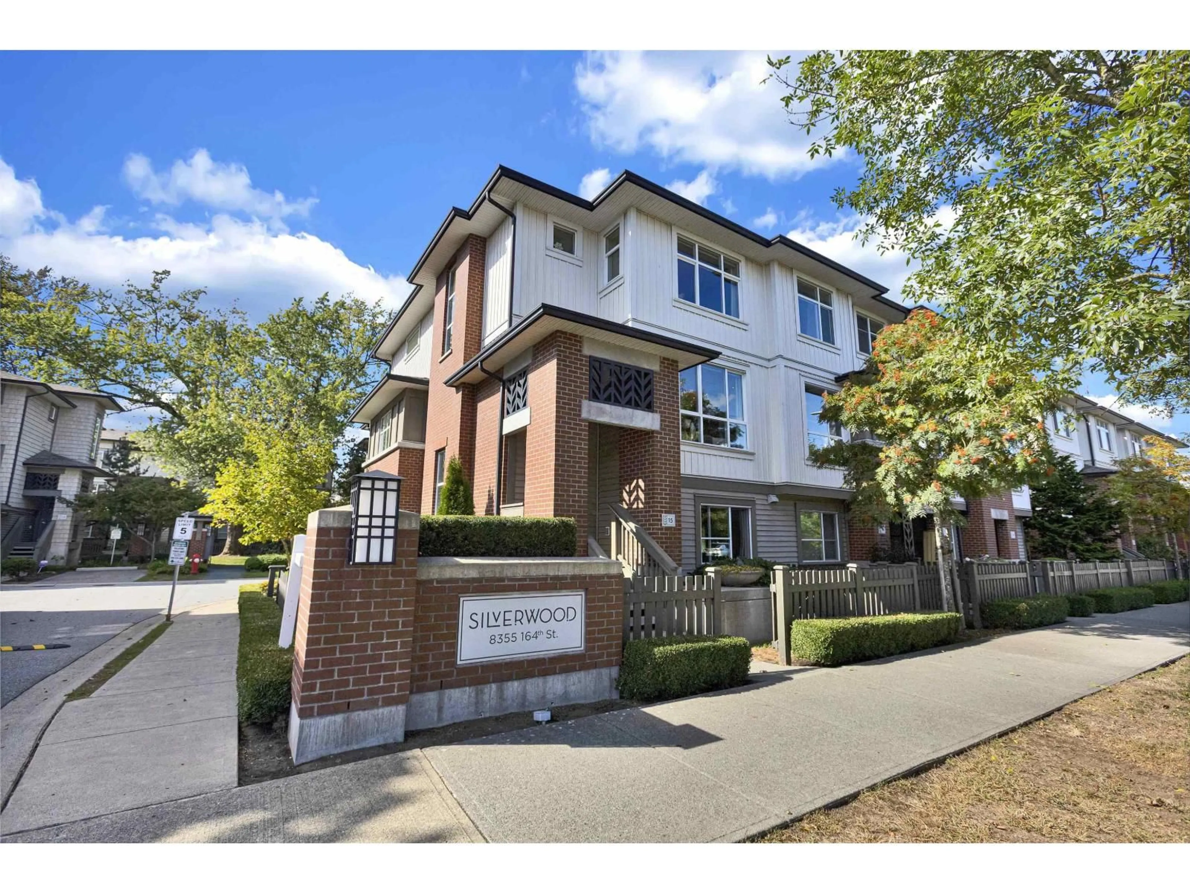 Home with brick exterior material, street for 15 - 8355 164, Surrey British Columbia V4N1E3