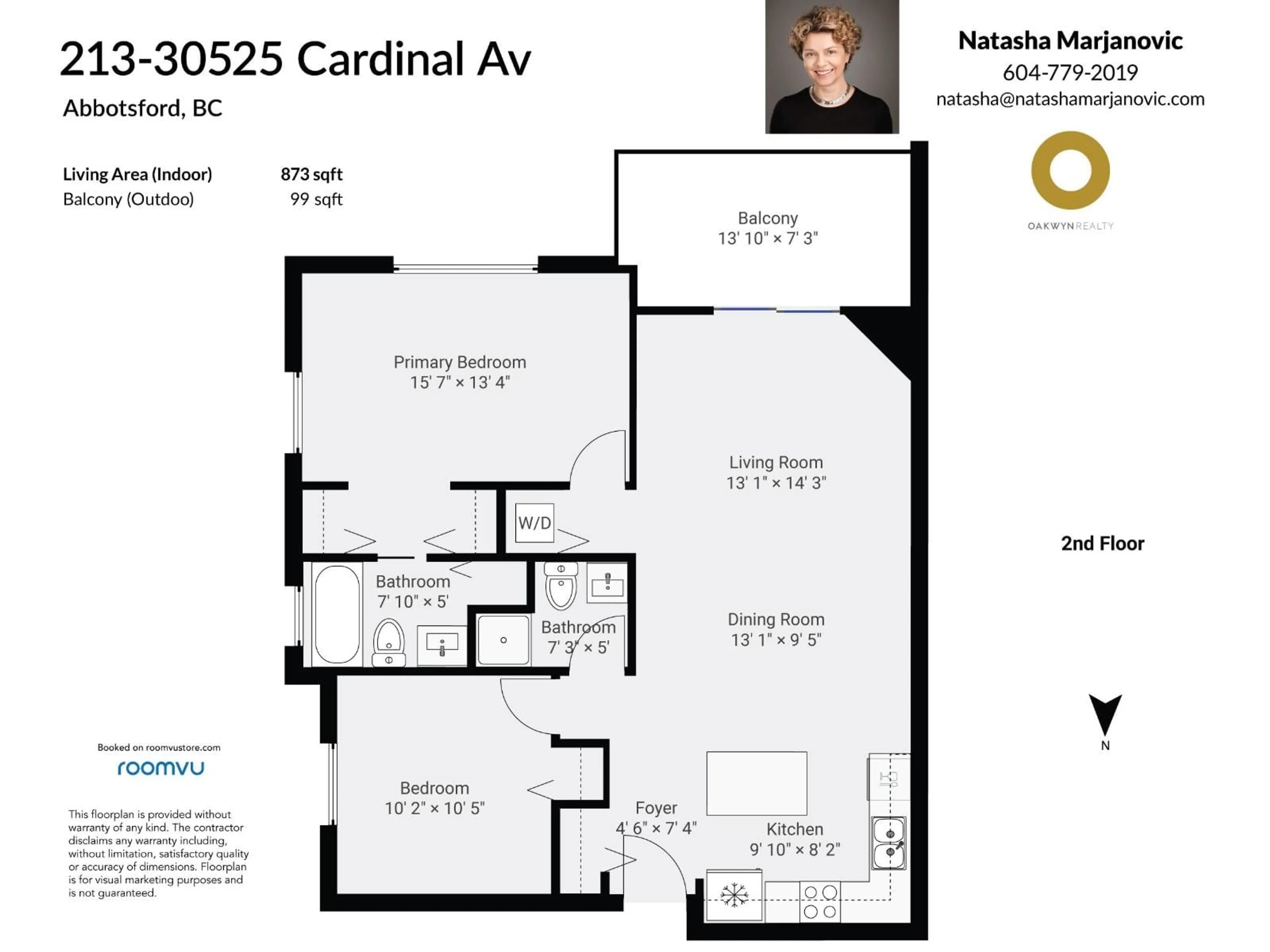 Floor plan for 213 - 30525 CARDINAL, Abbotsford British Columbia V2T0A8