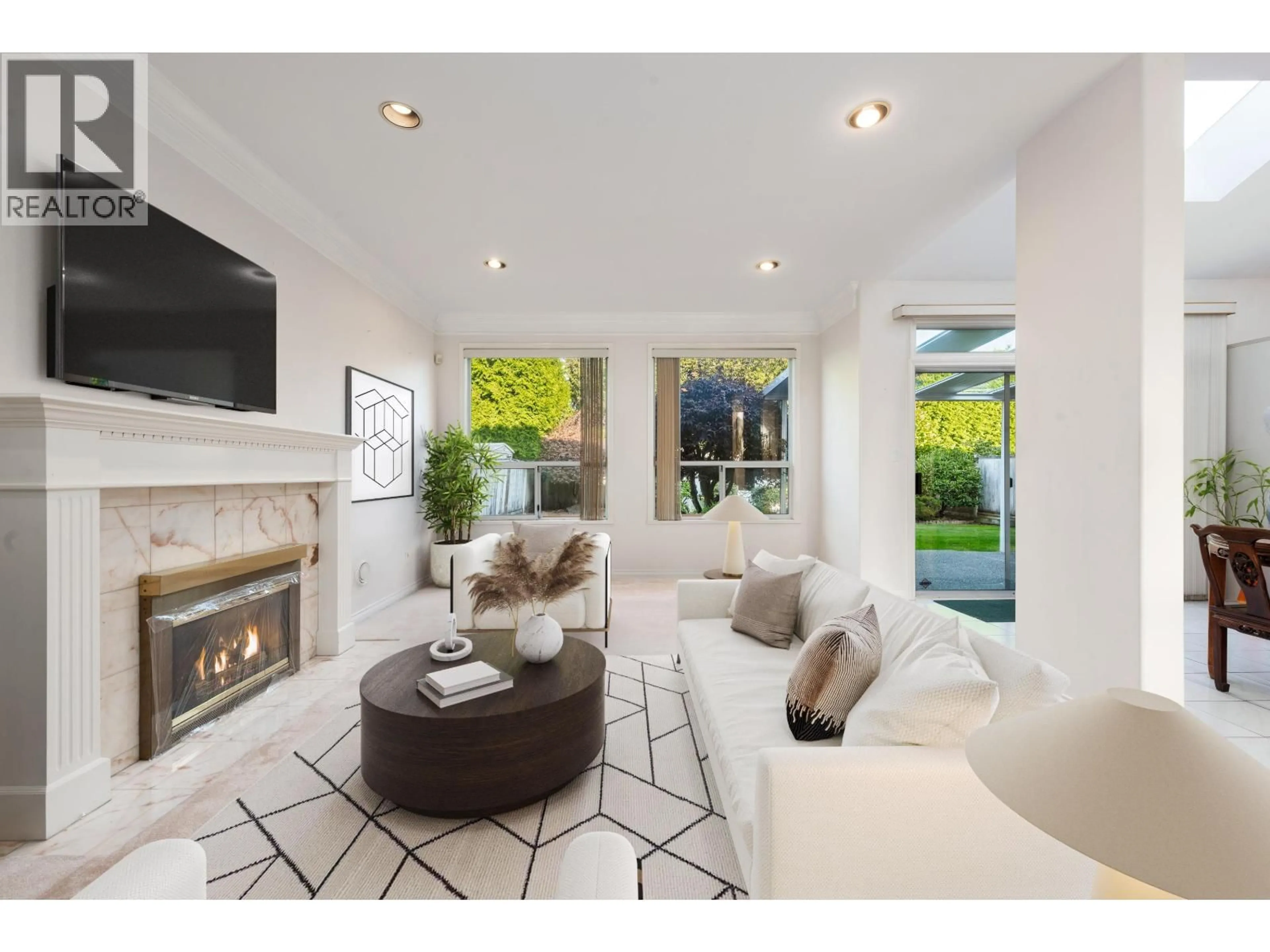 Living room with furniture, ceramic/tile floor for 8940 FOSTER ROAD, Richmond British Columbia V6Y1Z8