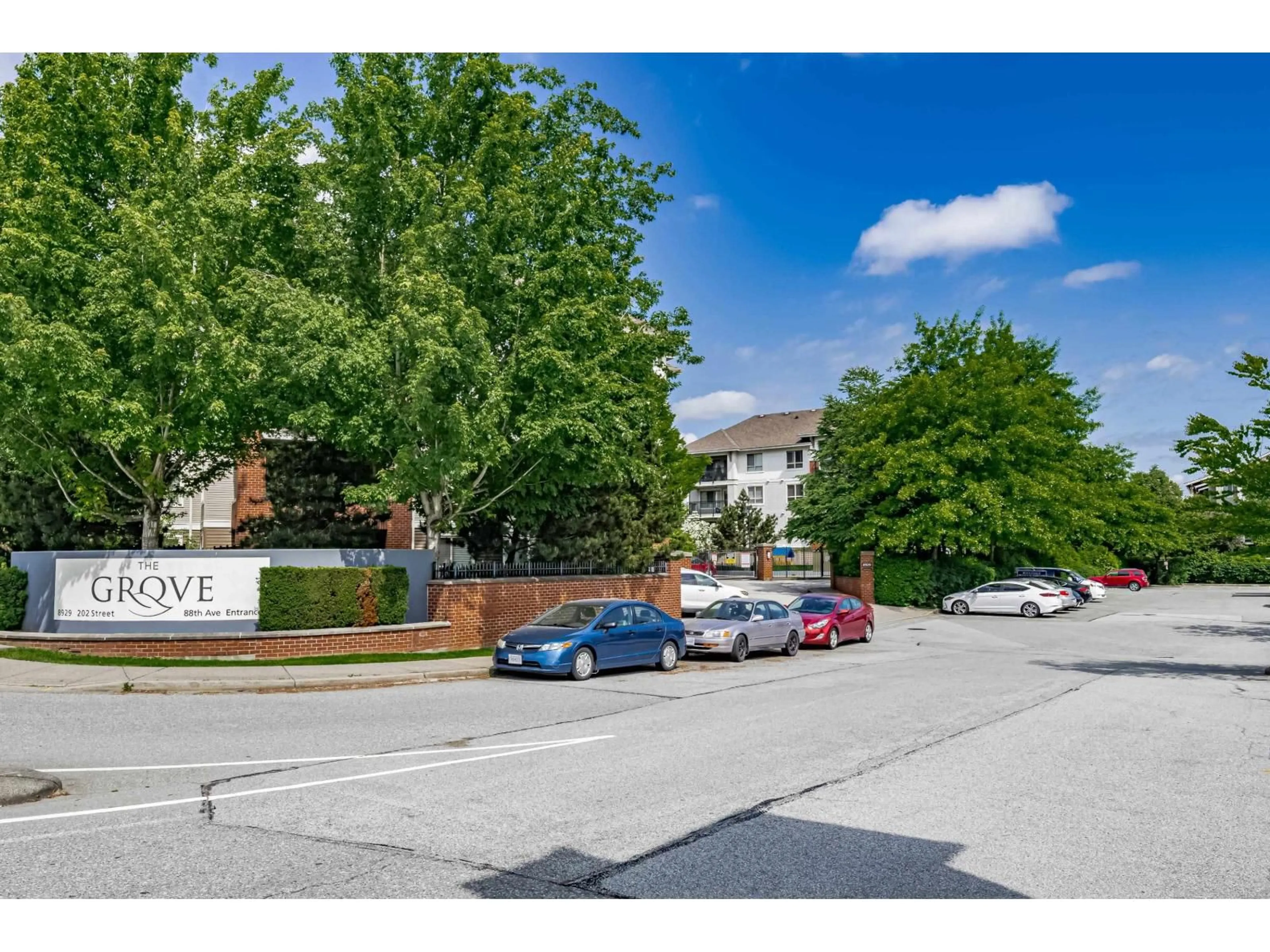 A pic from outside/outdoor area/front of a property/back of a property/a pic from drone, mountain view for A304 - 8929 202, Langley British Columbia V1M0B4