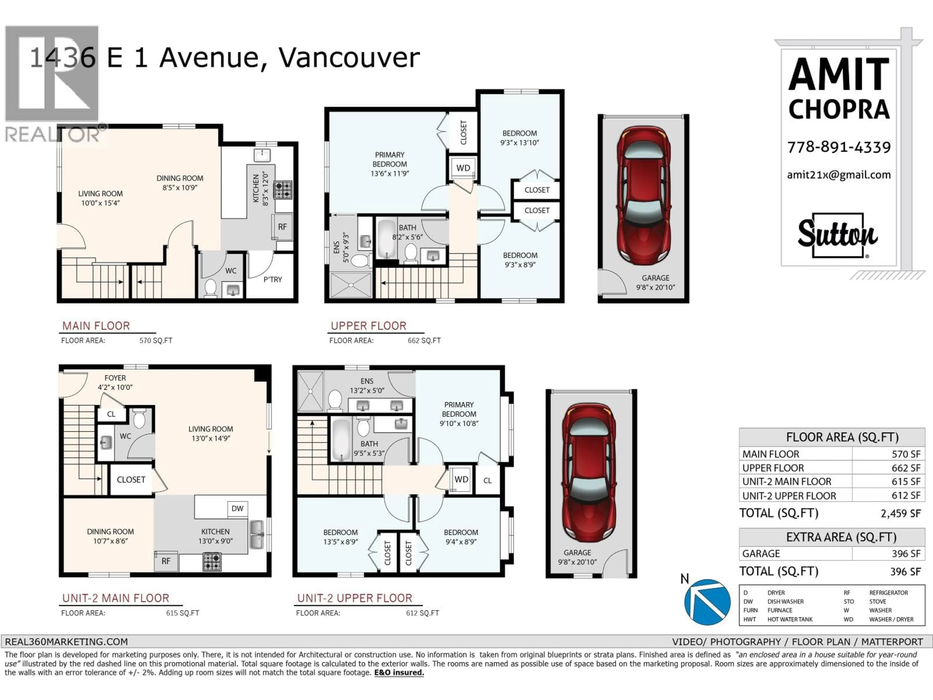 Floor plan for 1 - 1436 1ST AVENUE, Vancouver British Columbia V5N1A3