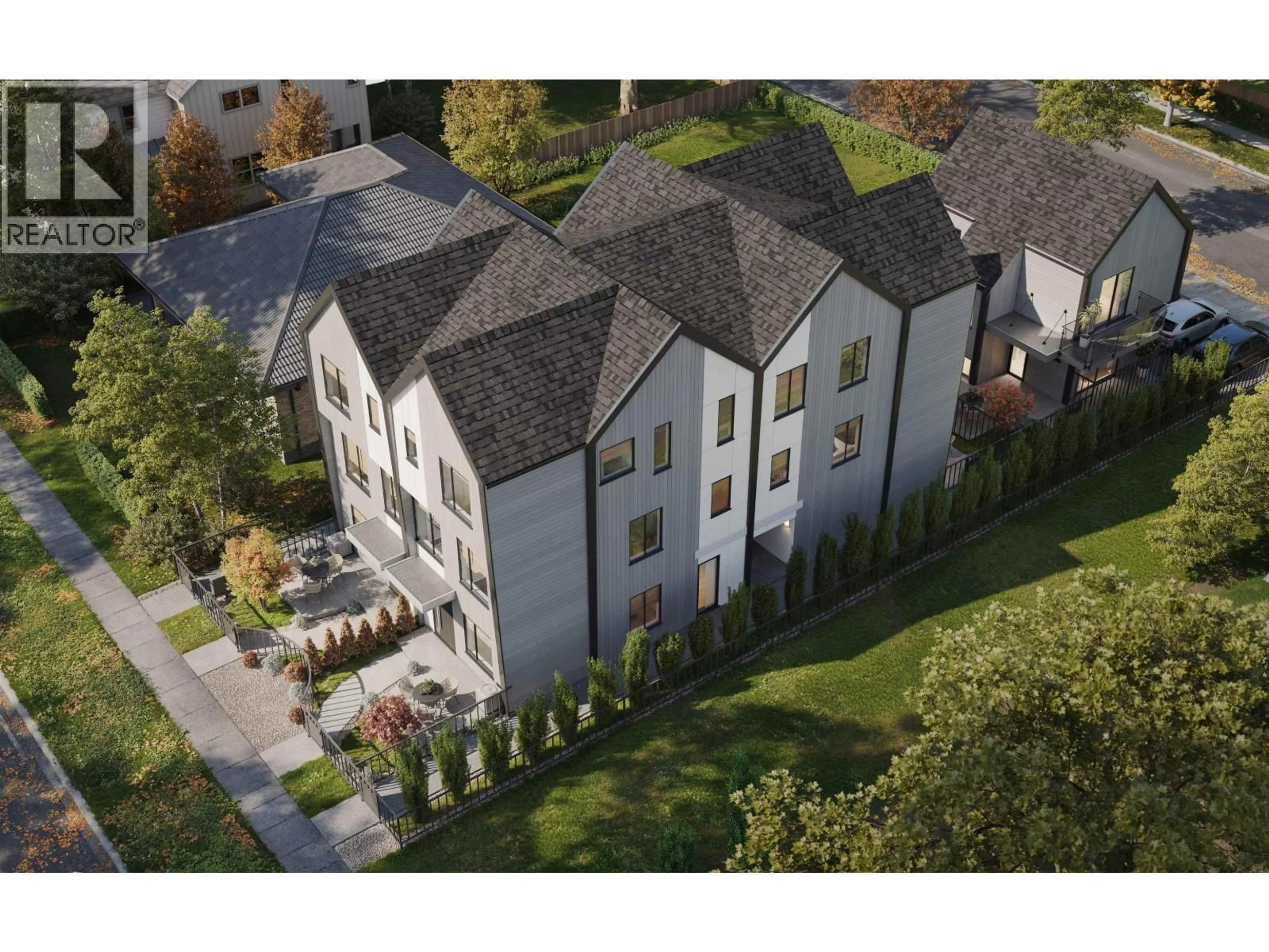 A pic from outside/outdoor area/front of a property/back of a property/a pic from drone, building for 1 - 2240 40 AVENUE, Vancouver British Columbia V5P1J5