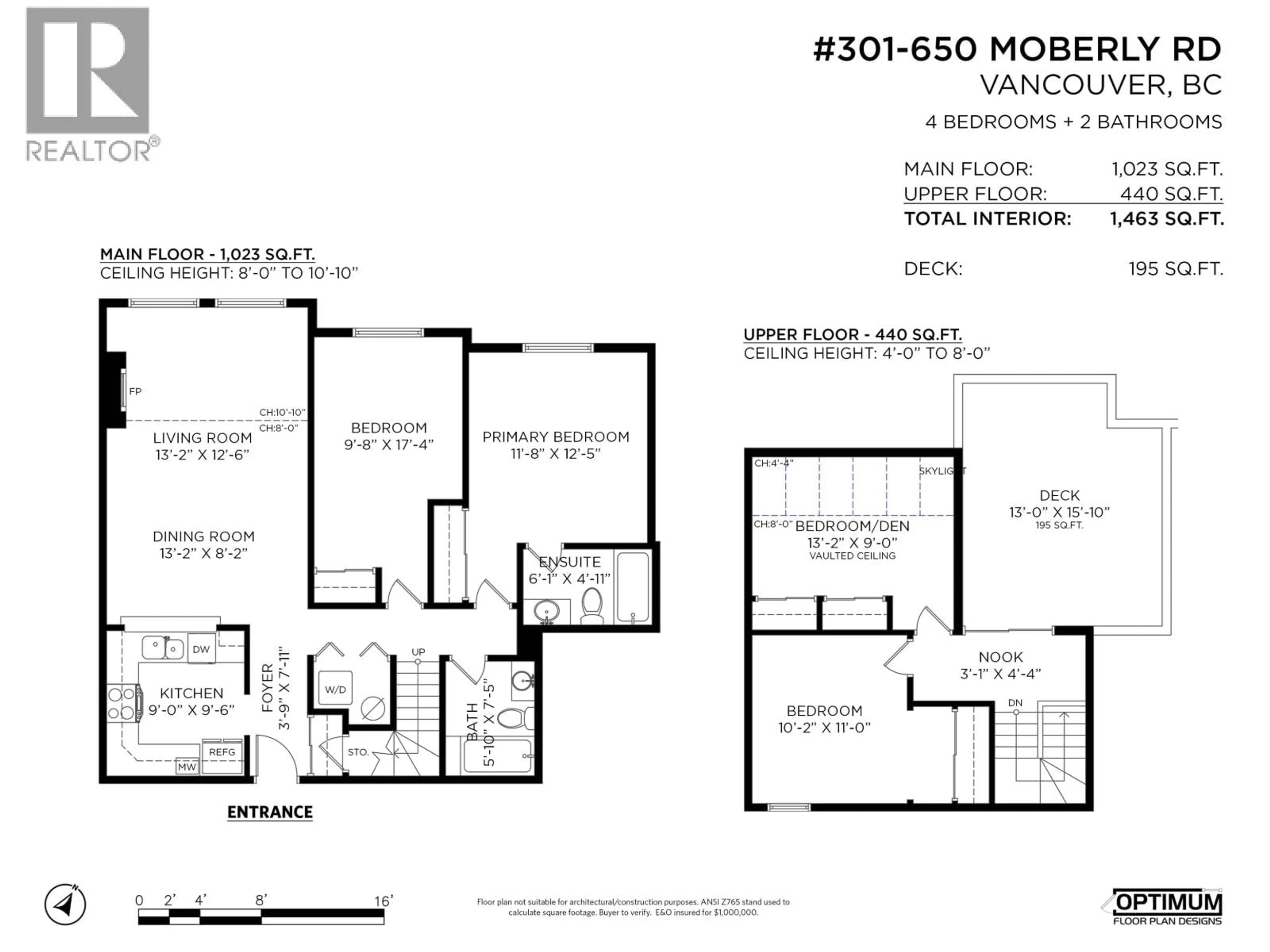 Floor plan for 301 - 650 MOBERLY ROAD, Vancouver British Columbia V5Z4J1
