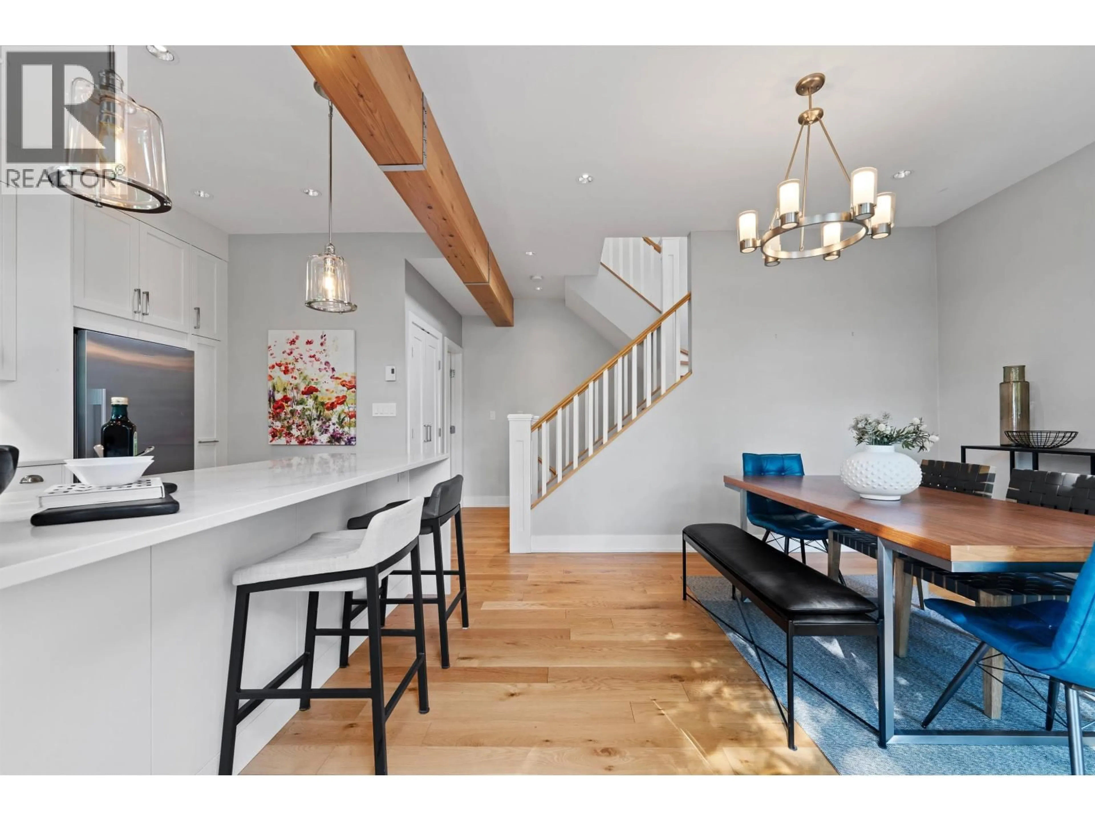 Open concept kitchen, wood/laminate floor for 1866 15TH AVENUE, Vancouver British Columbia V6J2L1