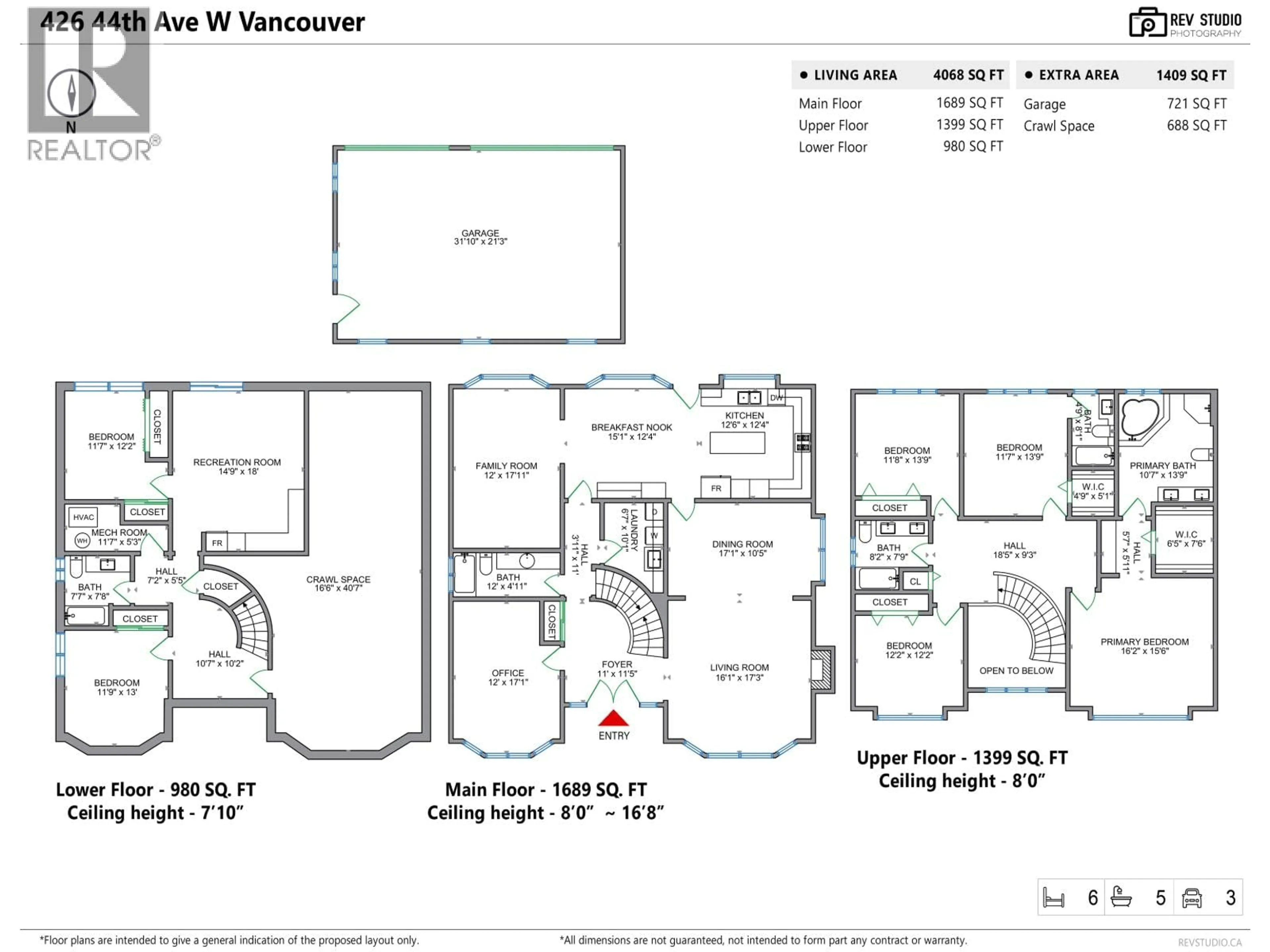 Floor plan for 426 44TH AVENUE, Vancouver British Columbia V5Y2V6