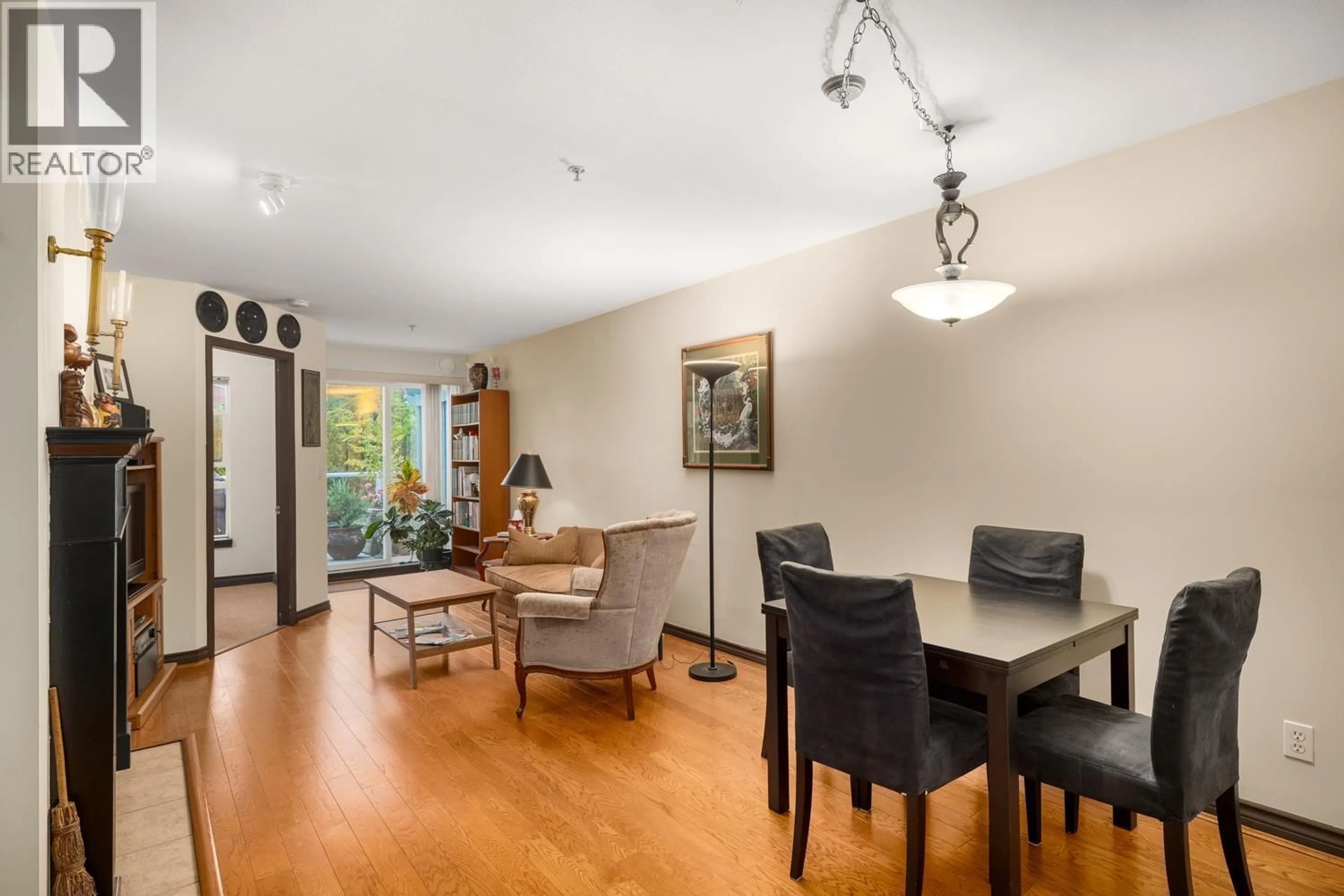 Dining room, wood/laminate floor for 206 - 5723 COLLINGWOOD STREET, Vancouver British Columbia V6N4K6