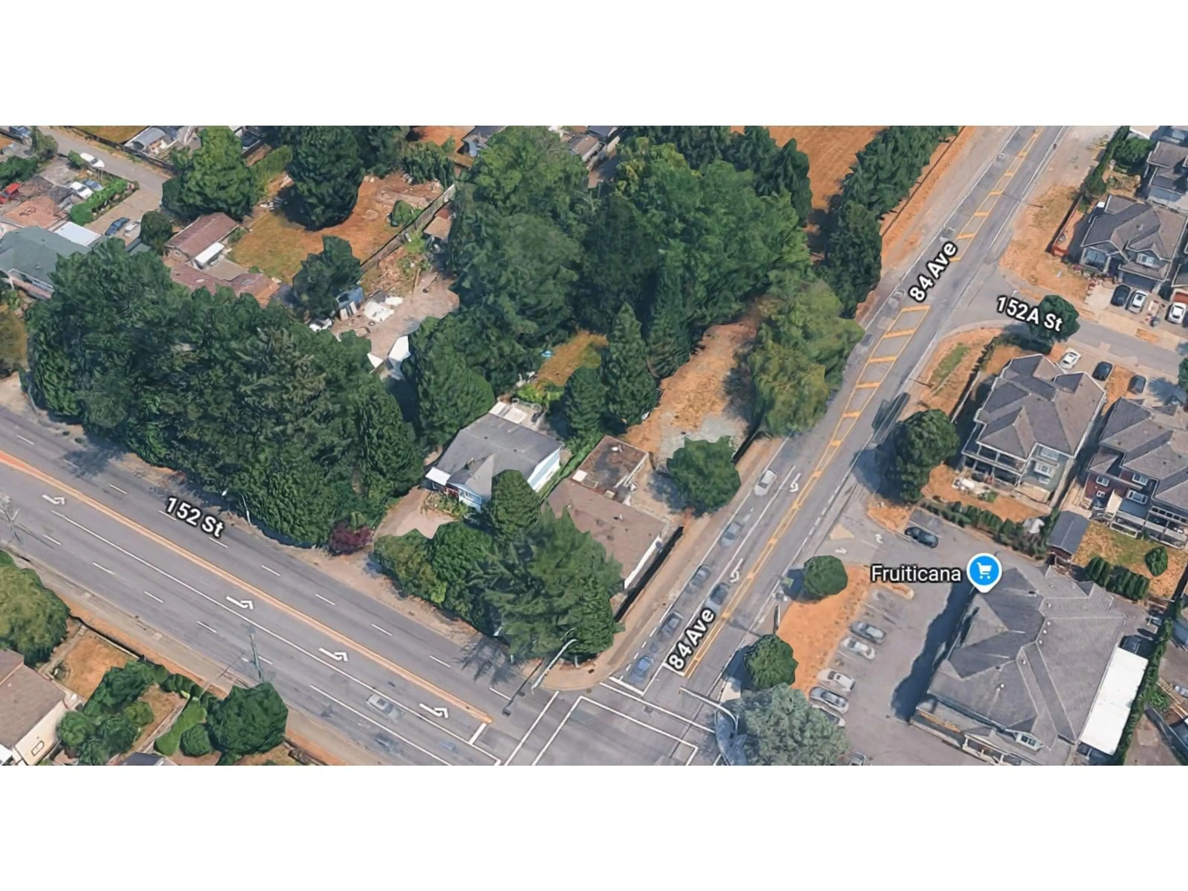 A pic from outside/outdoor area/front of a property/back of a property/a pic from drone, street for 8406 152, Surrey British Columbia V3S3M8